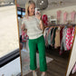 Kelly Green Pop Jeans