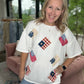 Bow & Button Flag Top