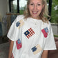 Bow & Button Flag Top