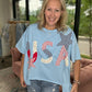 USA Patchwork Top