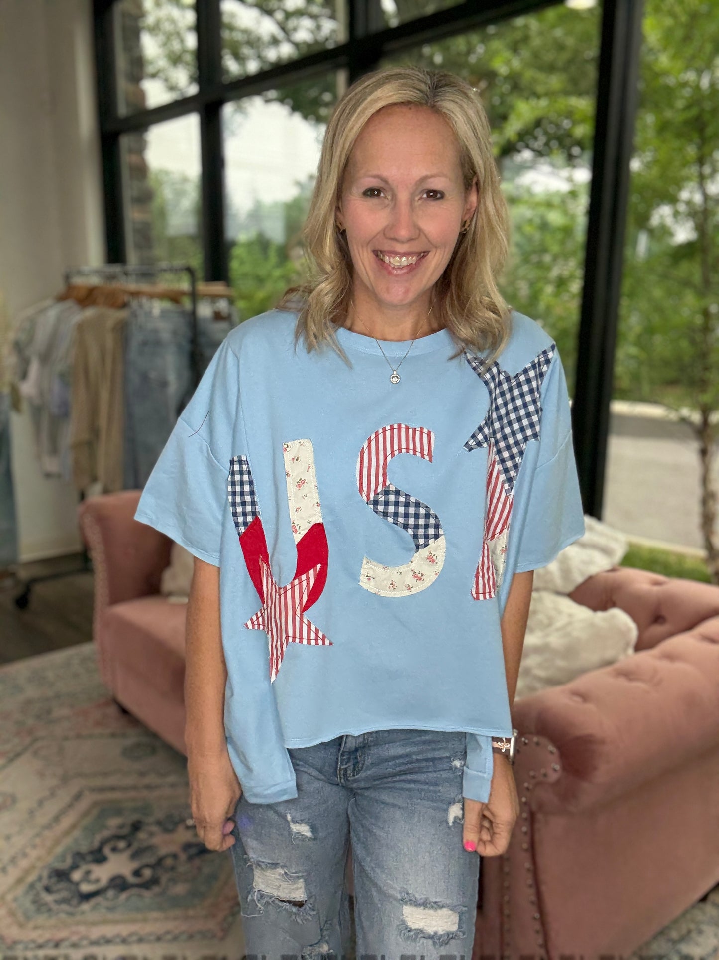 USA Patchwork Top