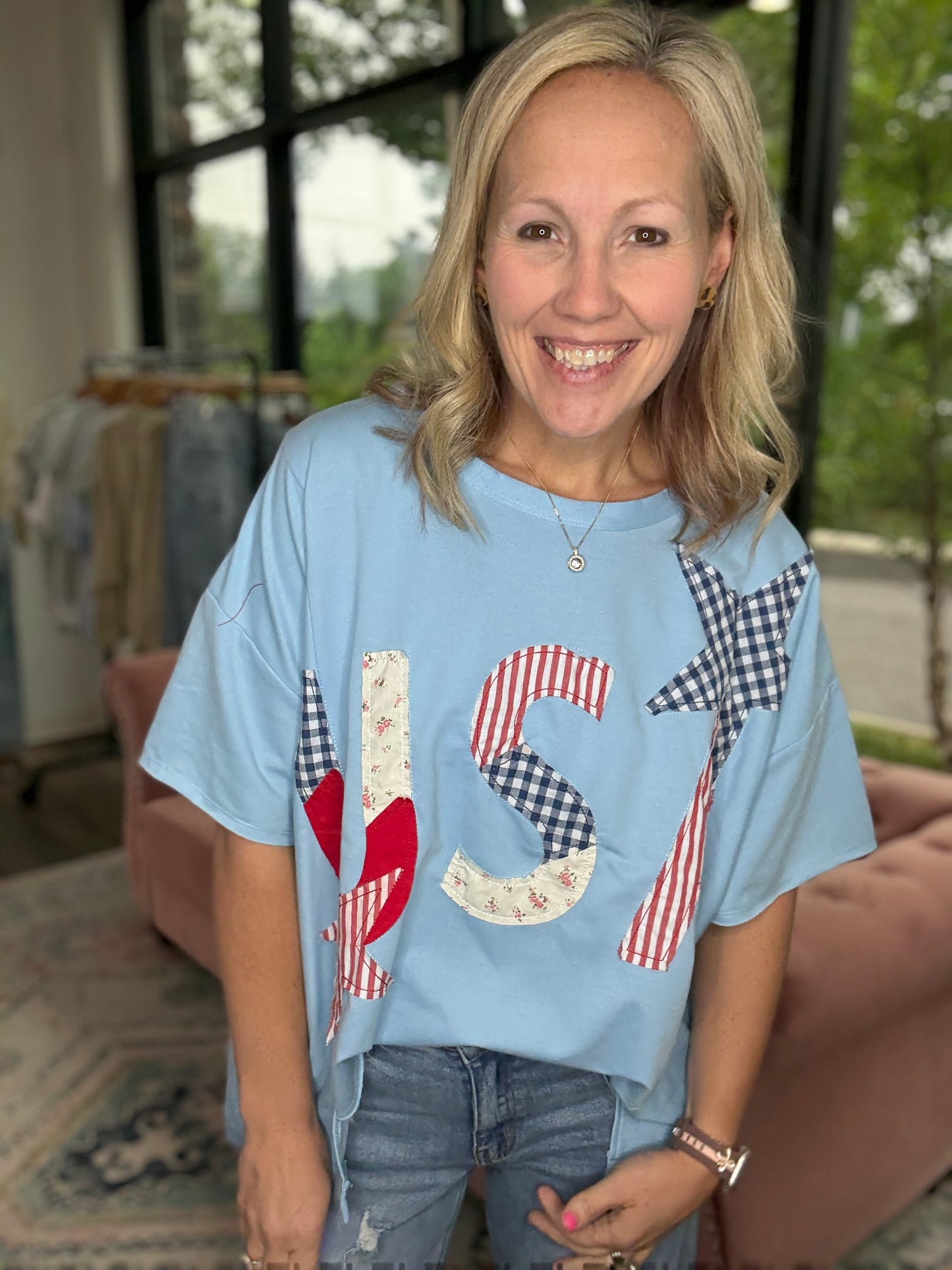 USA Patchwork Top