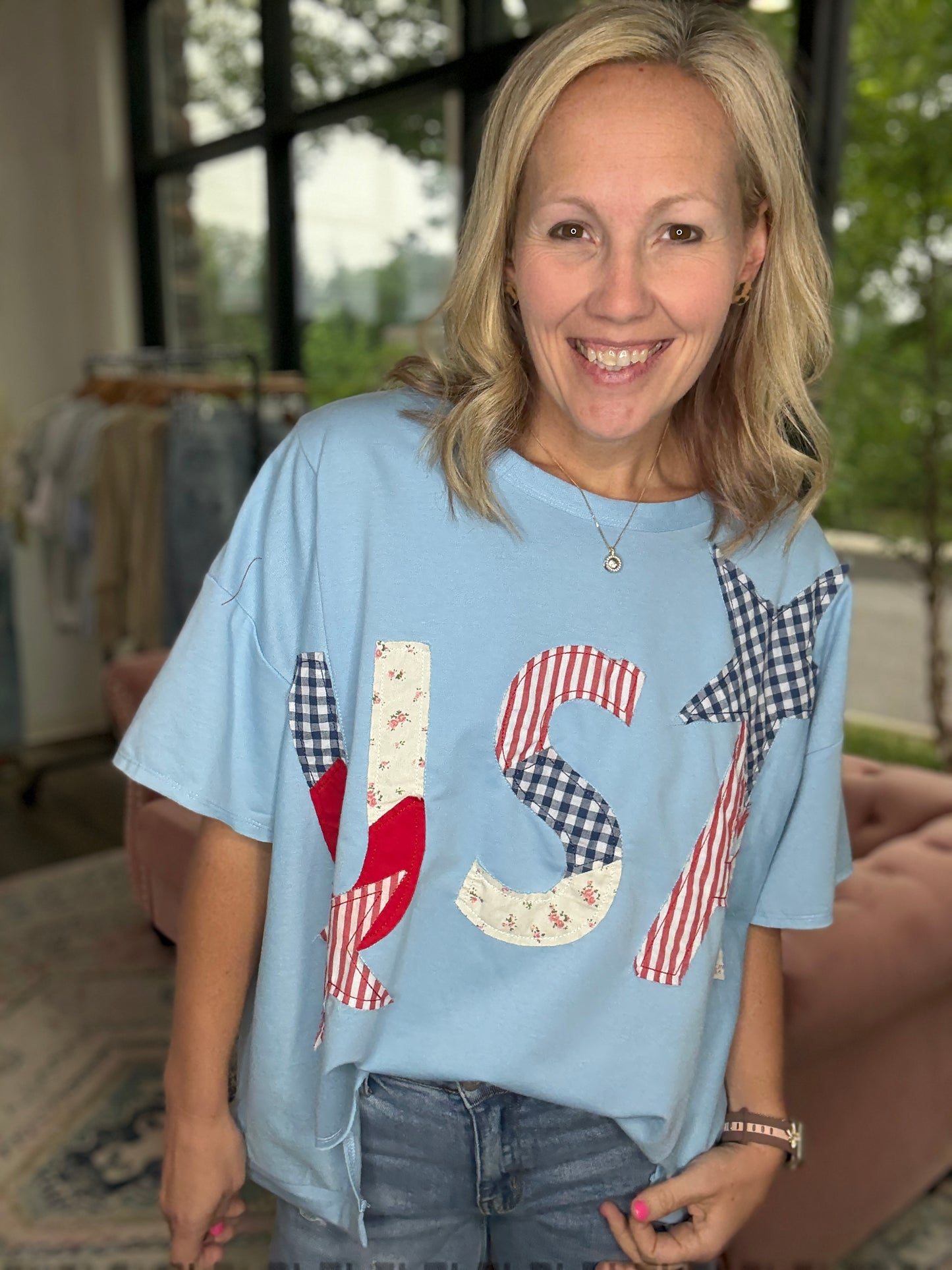 USA Patchwork Top