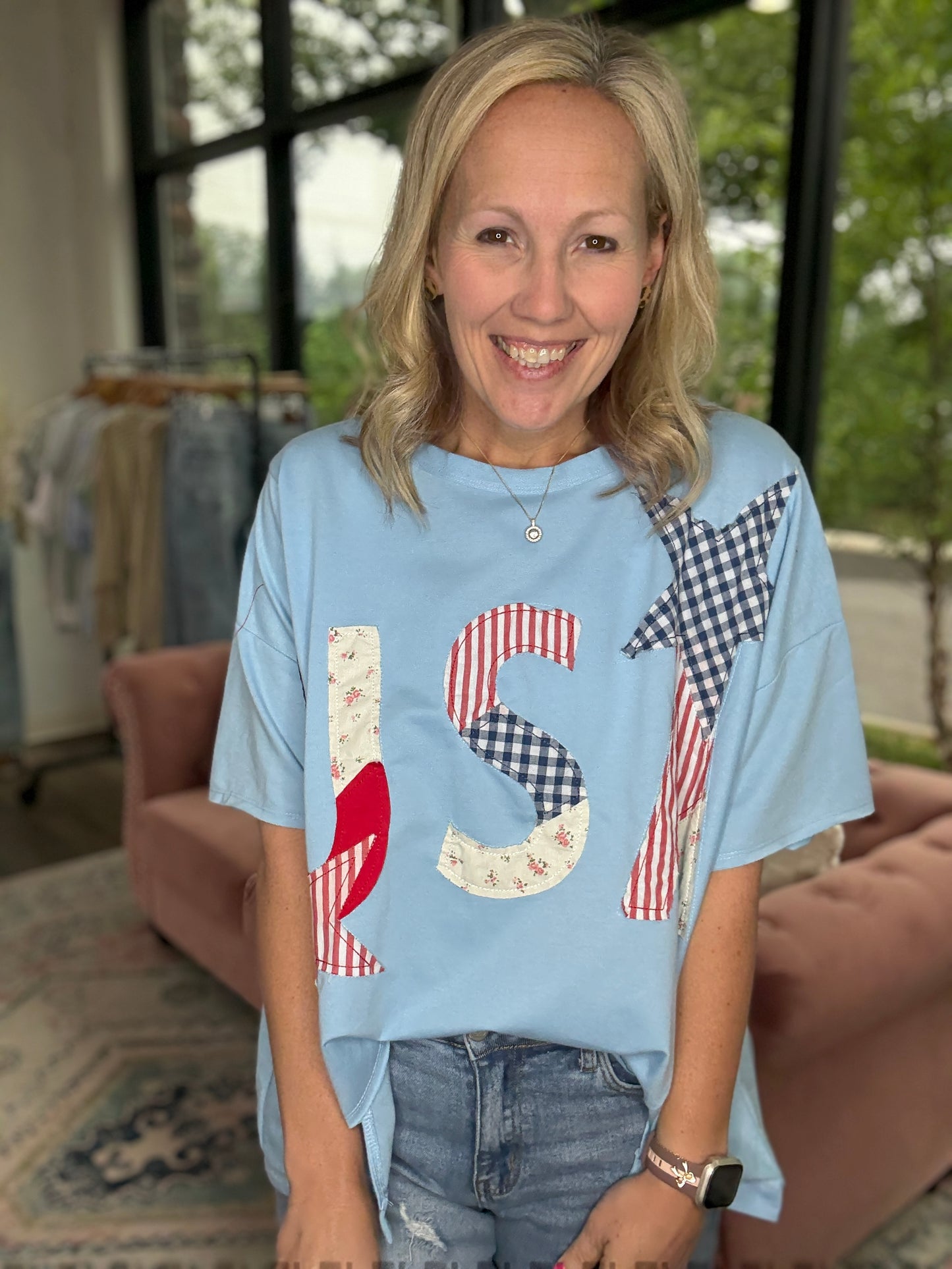 USA Patchwork Top