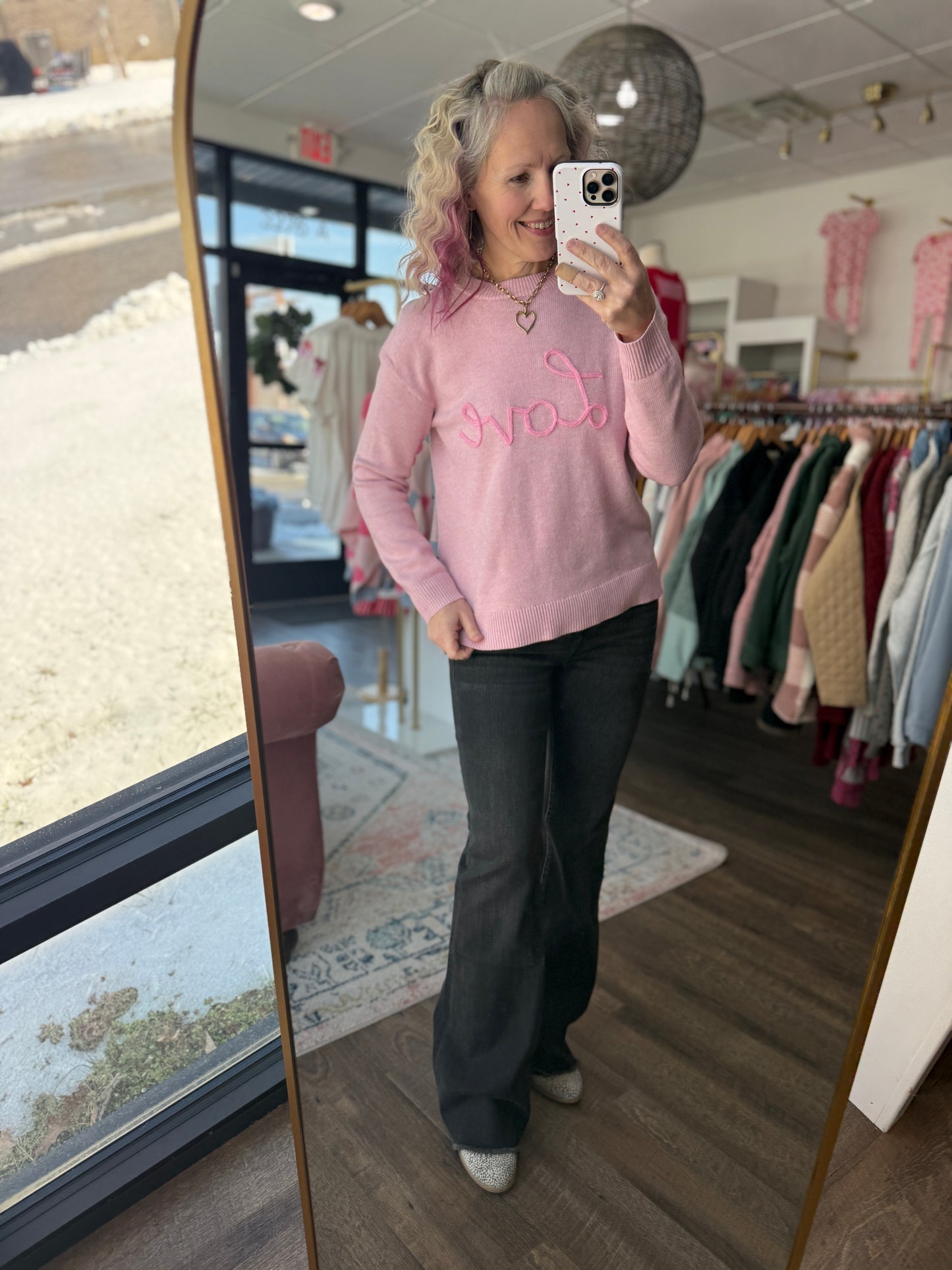 Vintage Charcoal Flare Denim