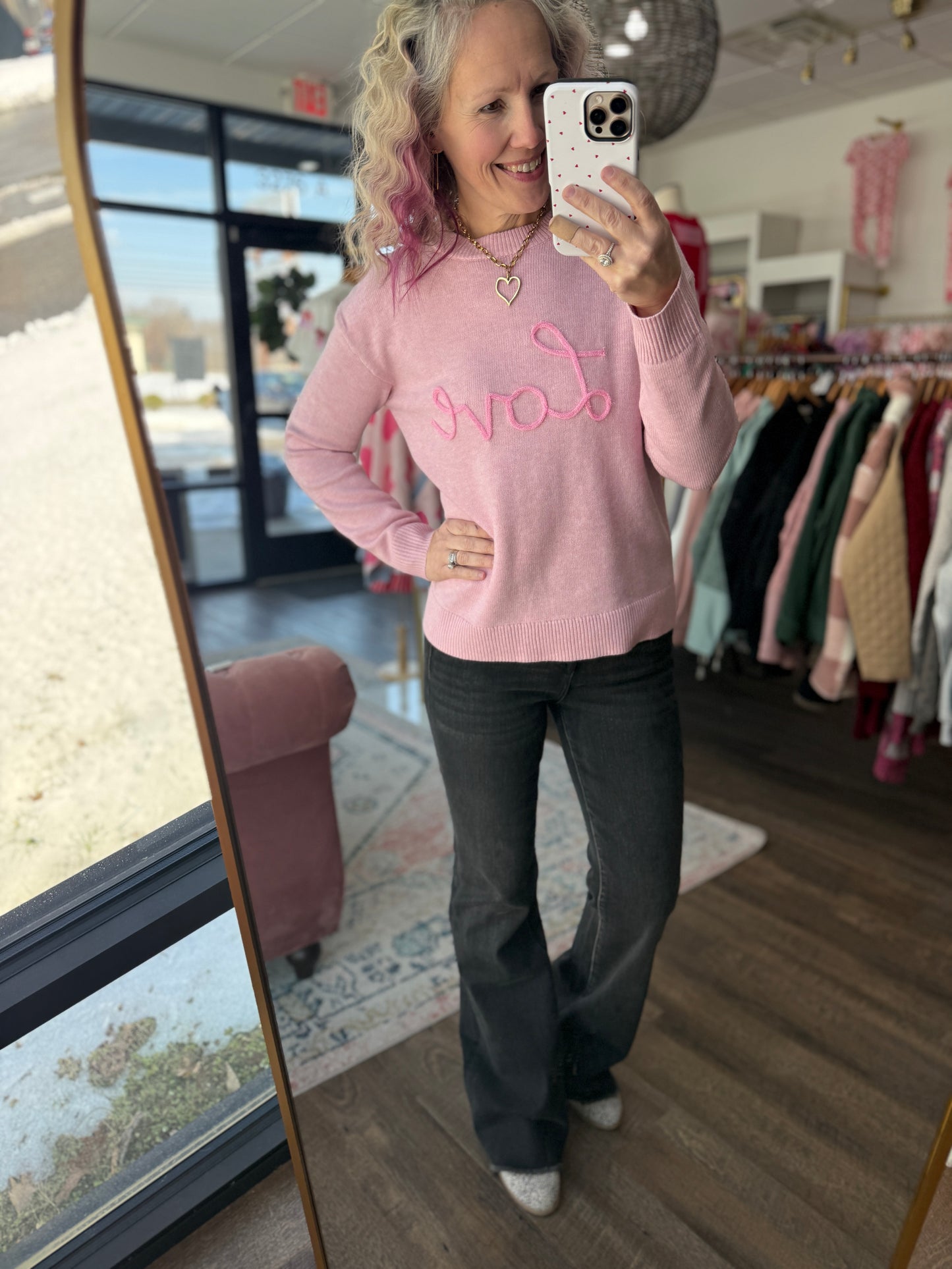 Vintage Charcoal Flare Denim