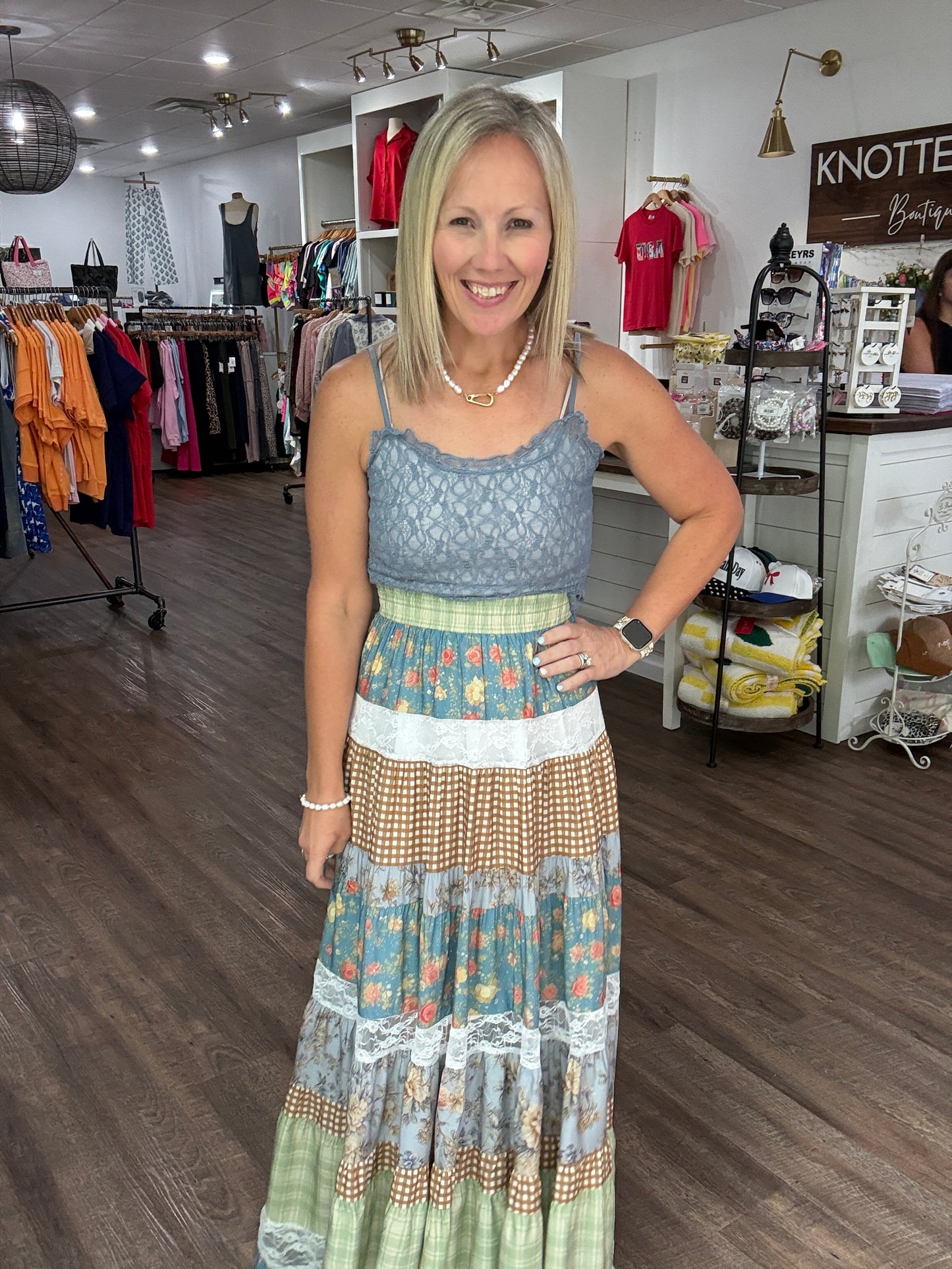 Sweet Lace Cami- Blue