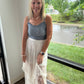 Sweet Lace Cami- Blue