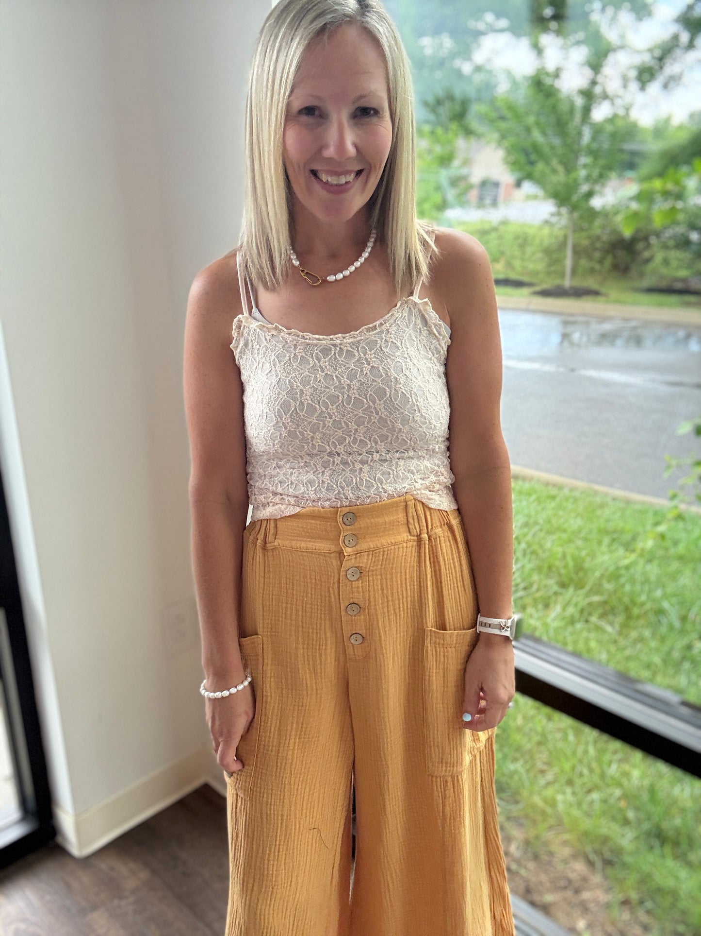 Sweet Lace Cami- Cream