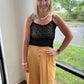 Sweet Lace Cami- Black