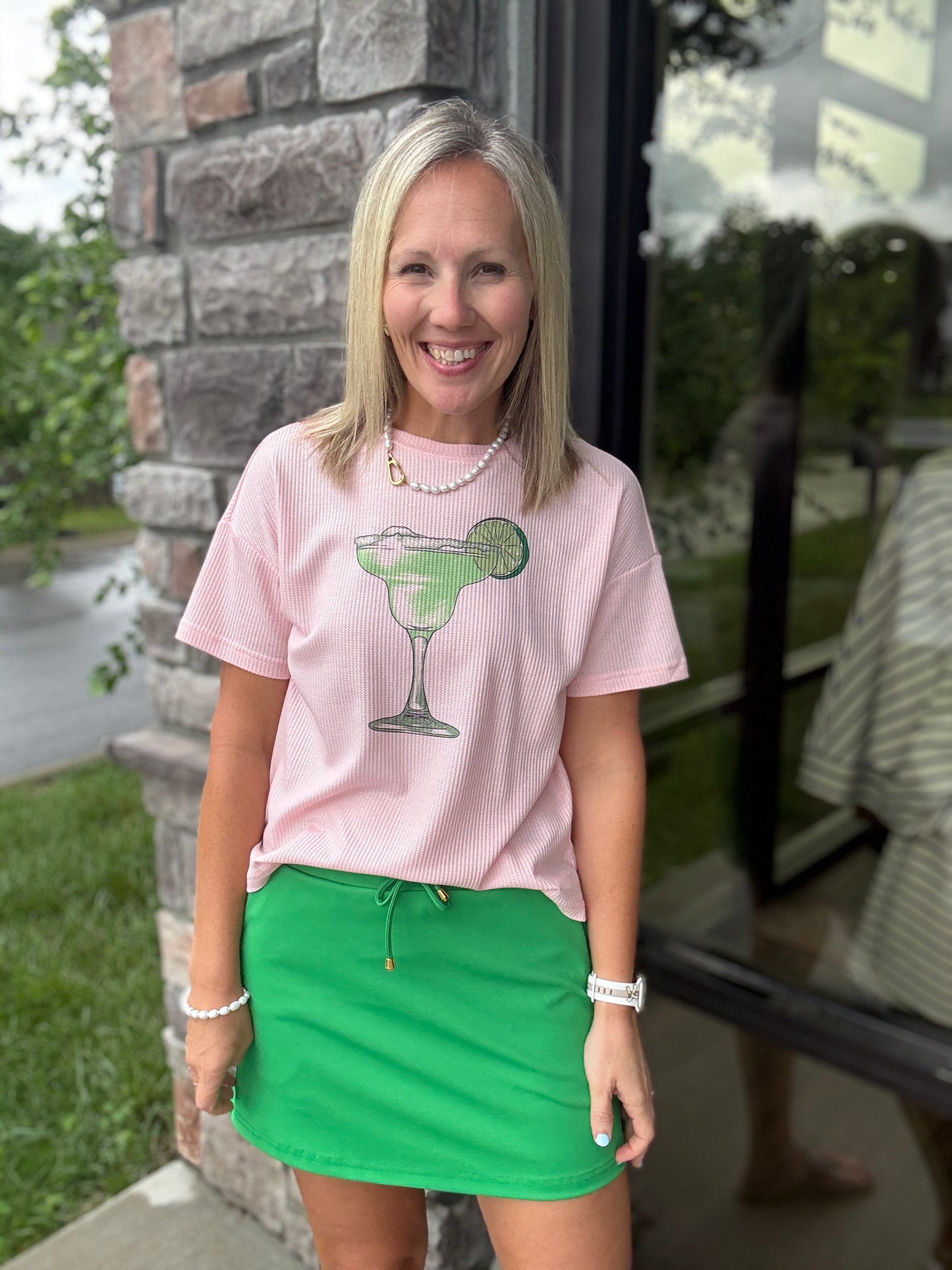 Salt & Lime Waffle Tee