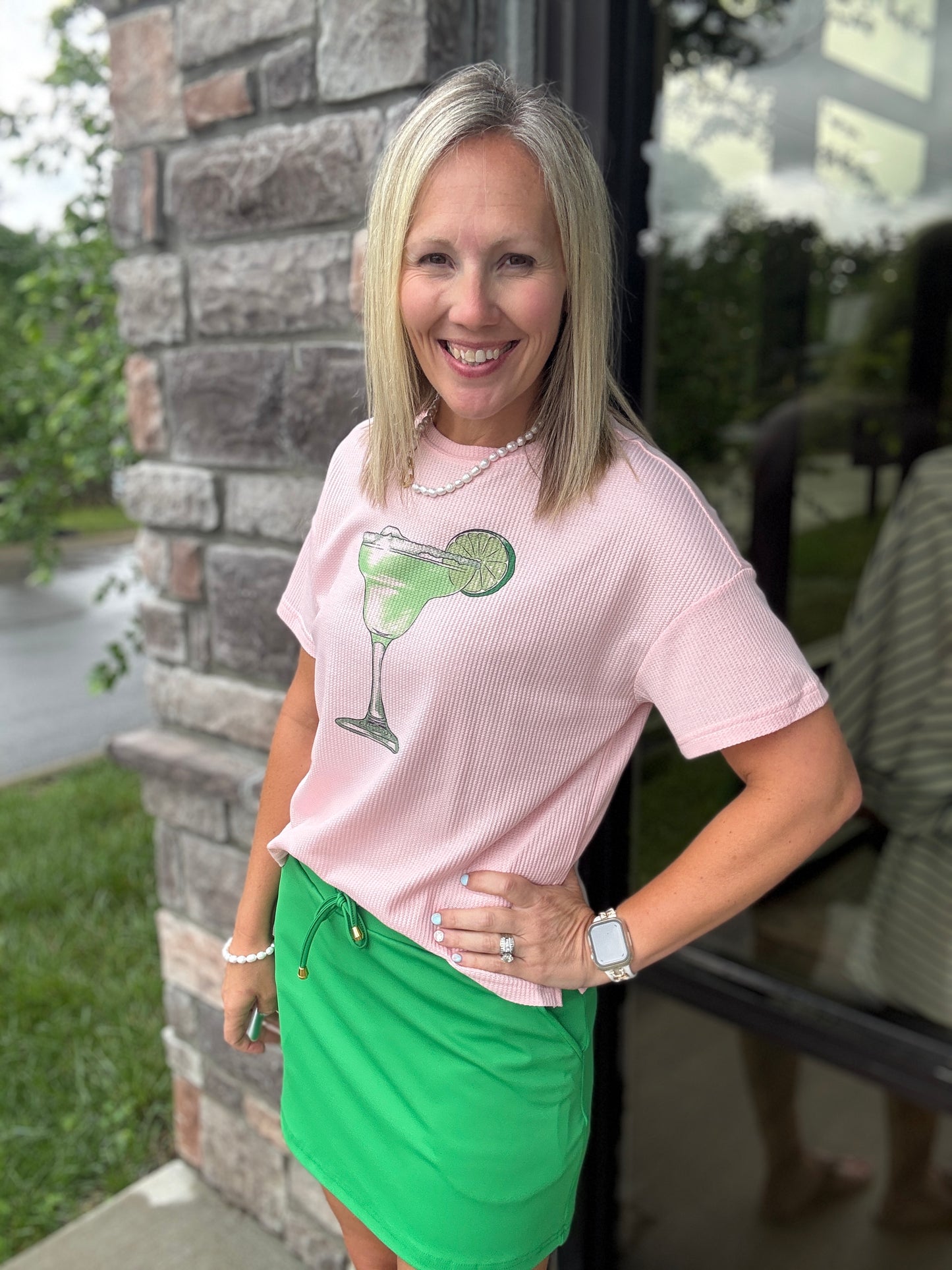 Salt & Lime Waffle Tee