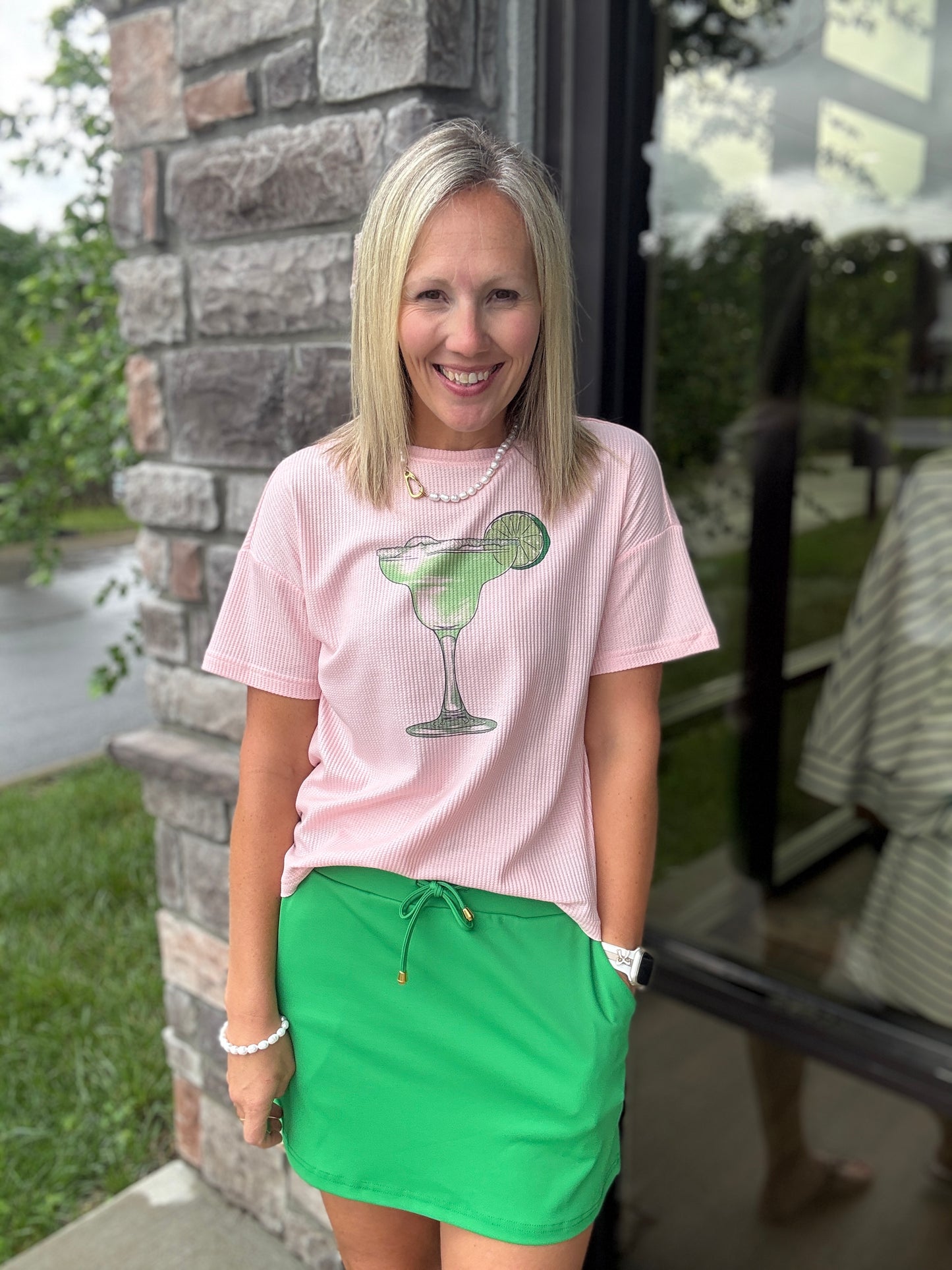 Salt & Lime Waffle Tee
