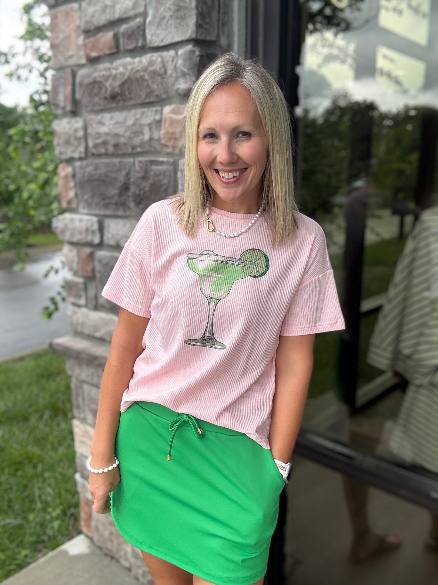 Salt & Lime Waffle Tee