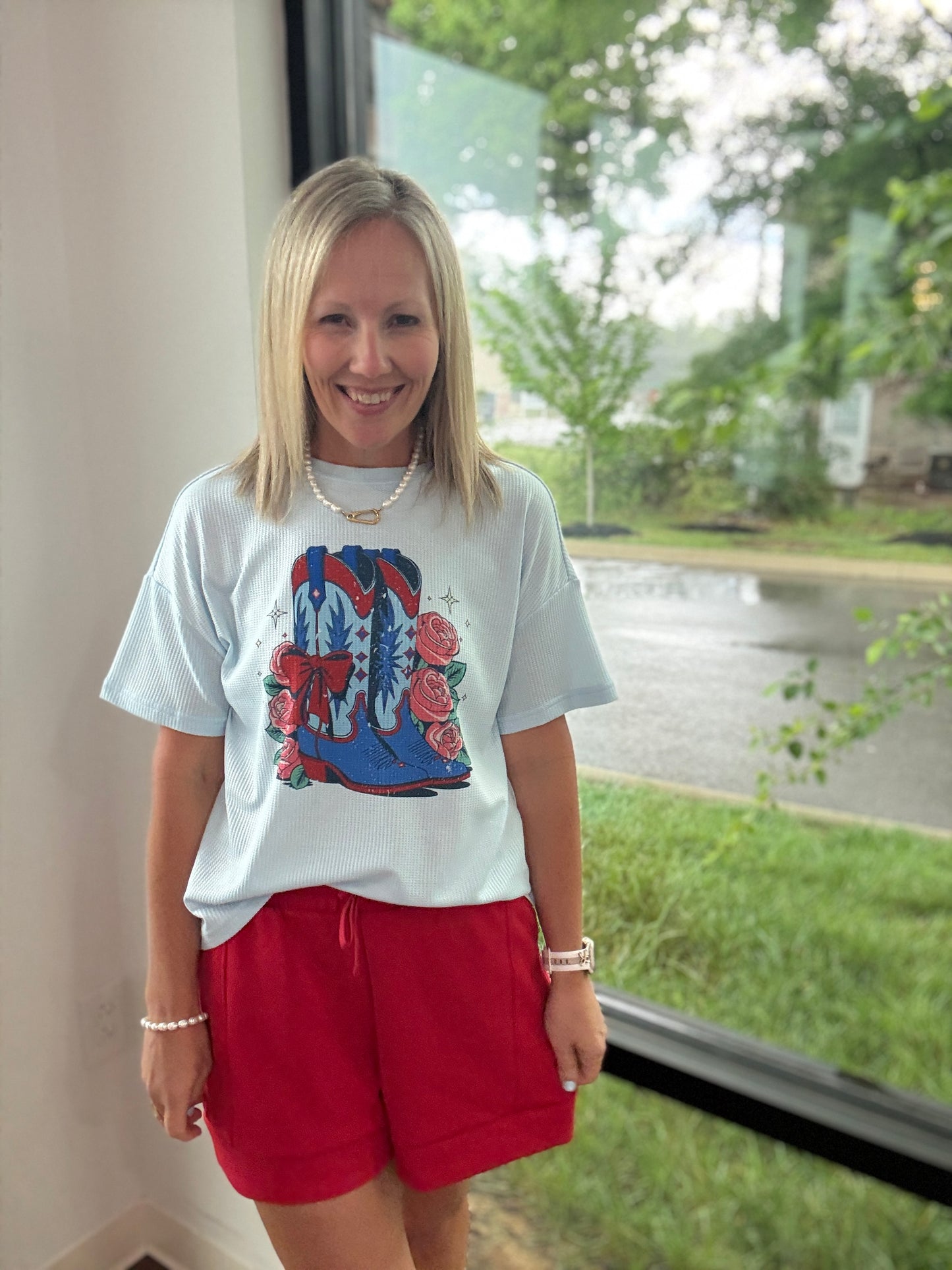 Stars & Spurs Waffle Tee