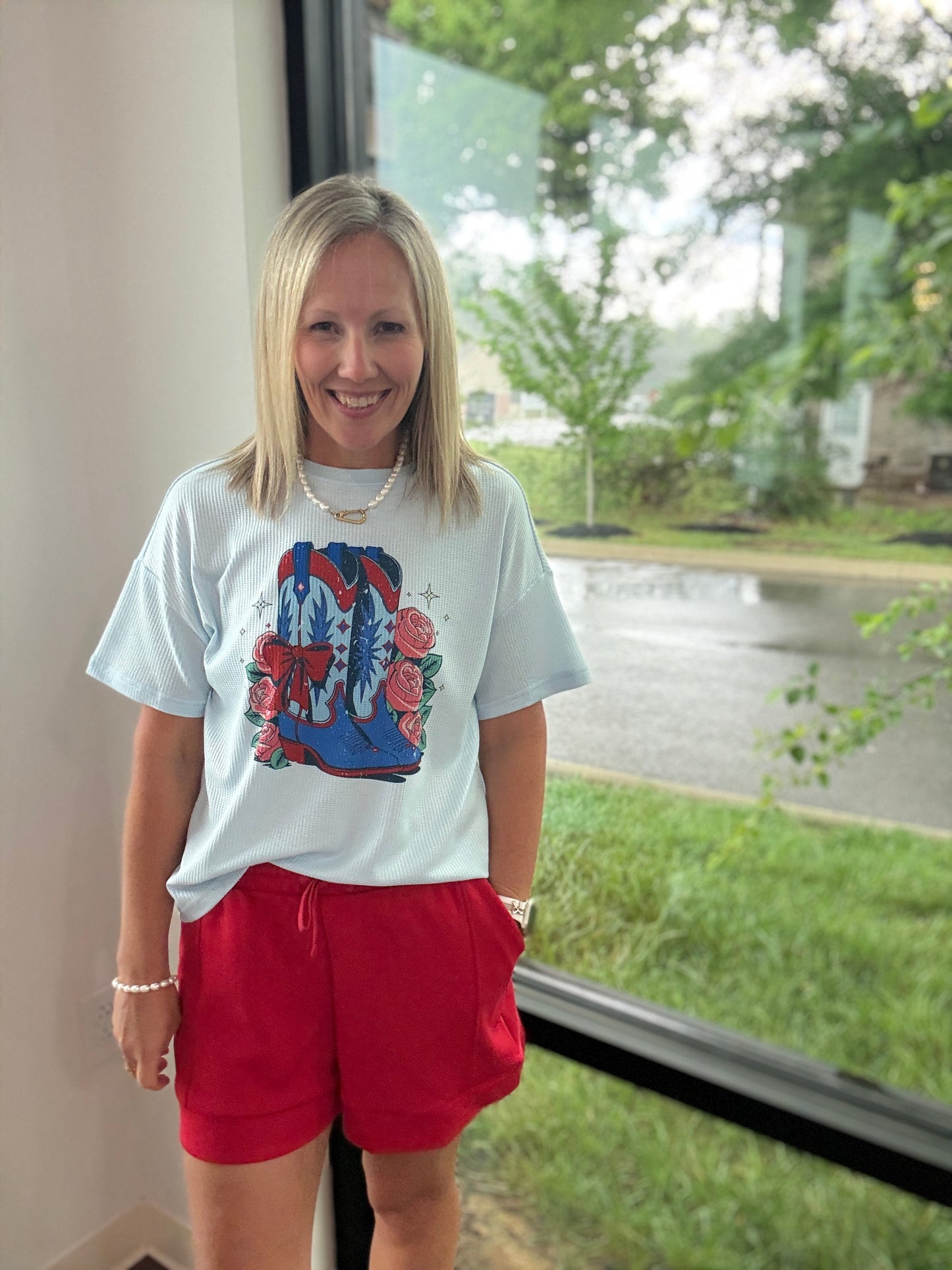 Stars & Spurs Waffle Tee