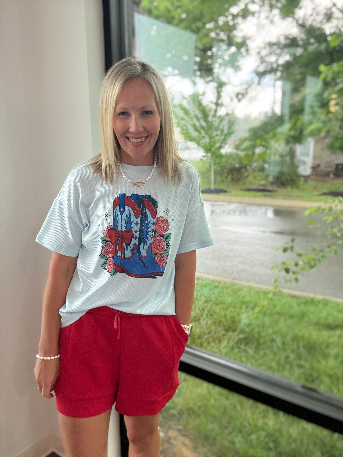 Stars & Spurs Waffle Tee