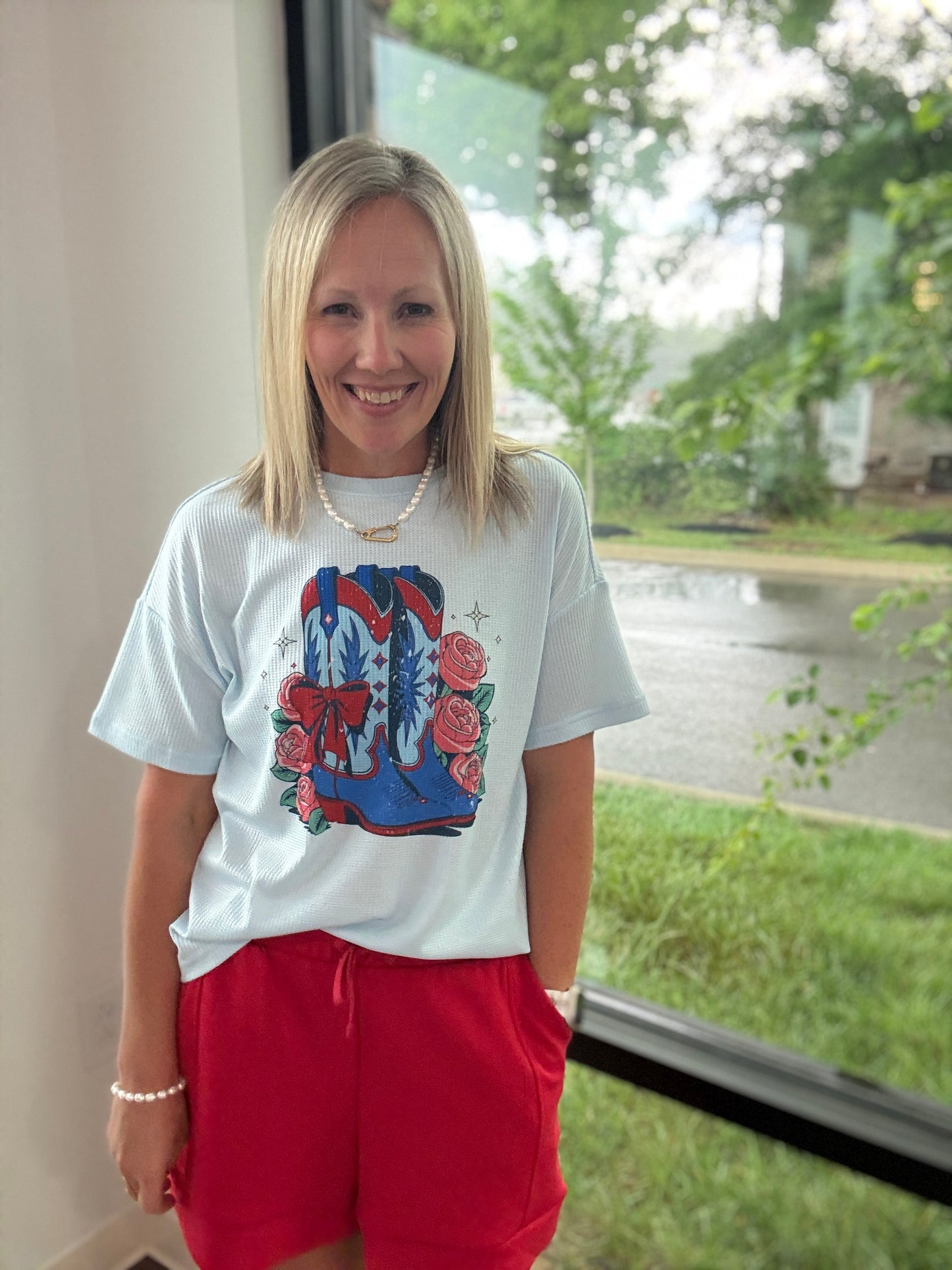 Stars & Spurs Waffle Tee
