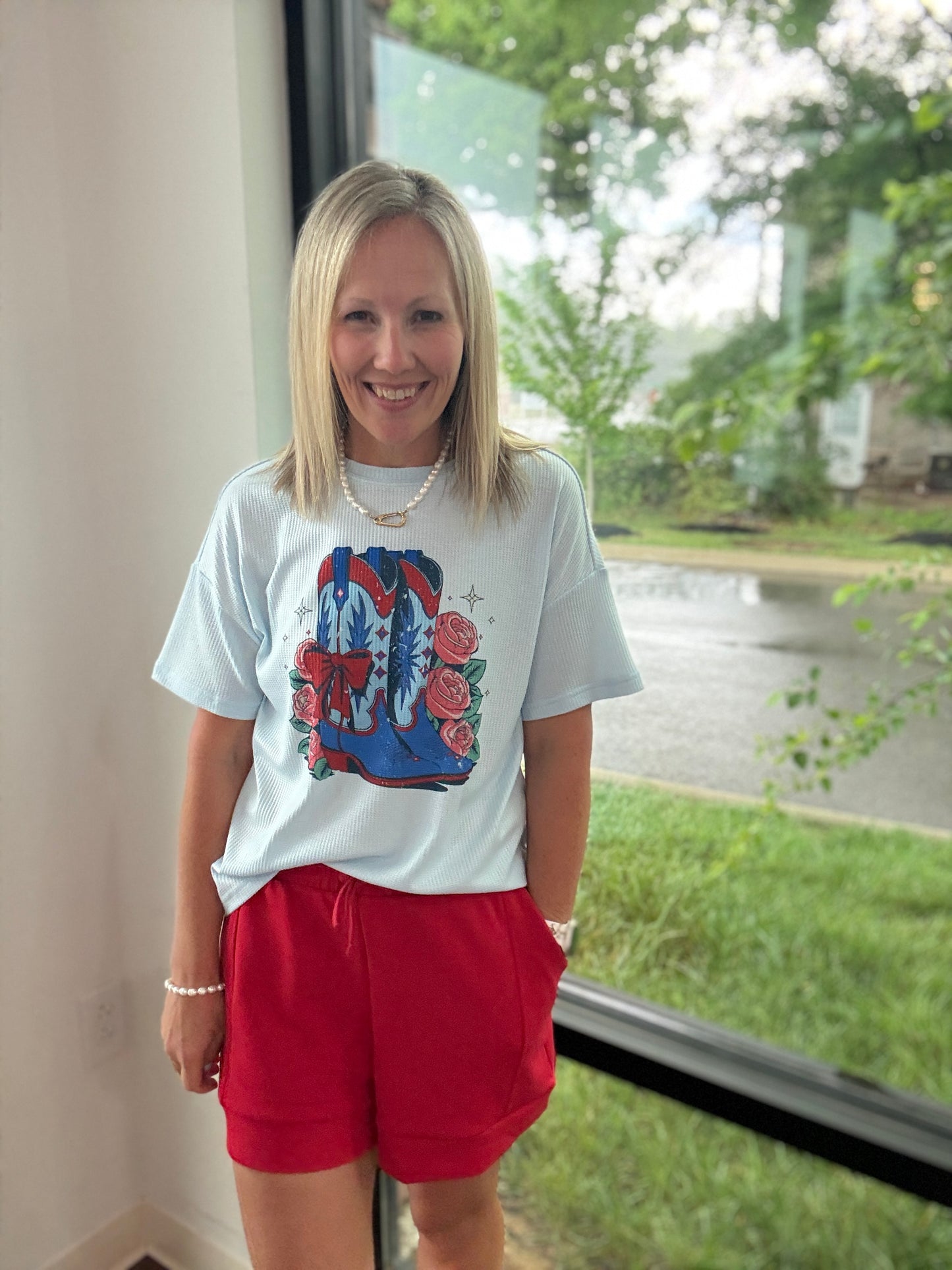 Stars & Spurs Waffle Tee