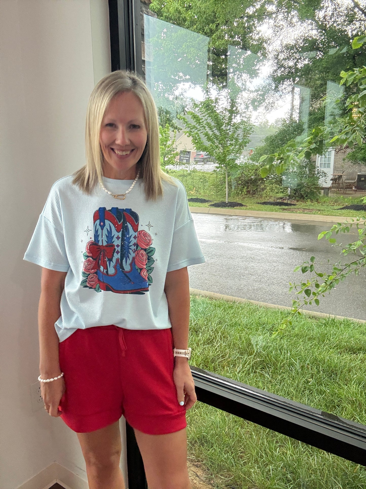 Stars & Spurs Waffle Tee