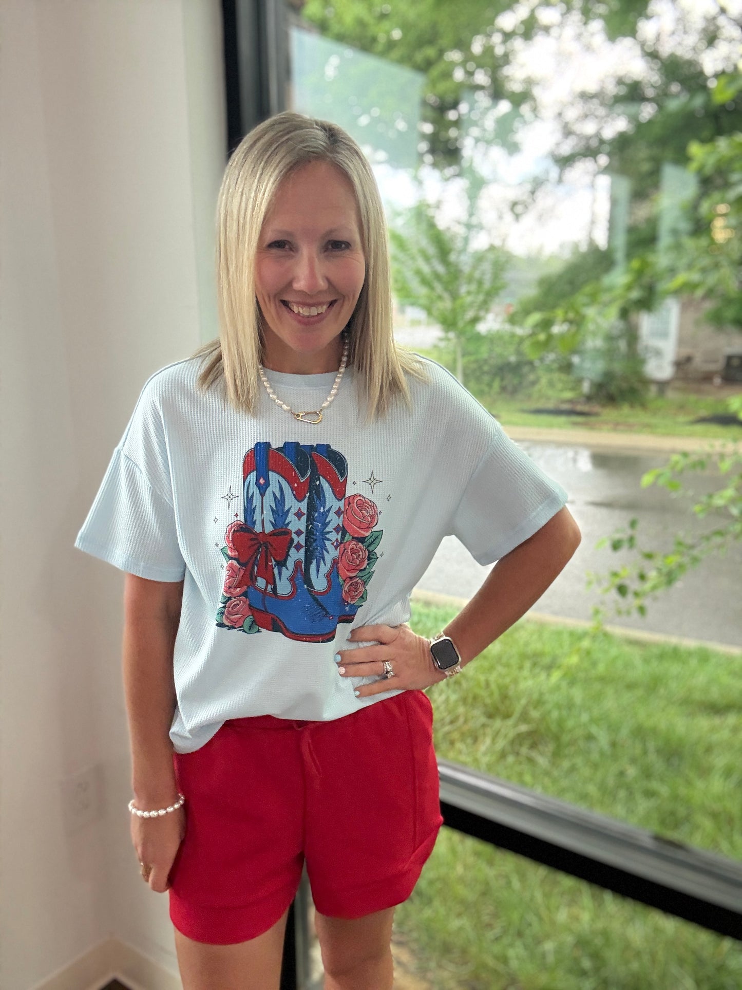 Stars & Spurs Waffle Tee