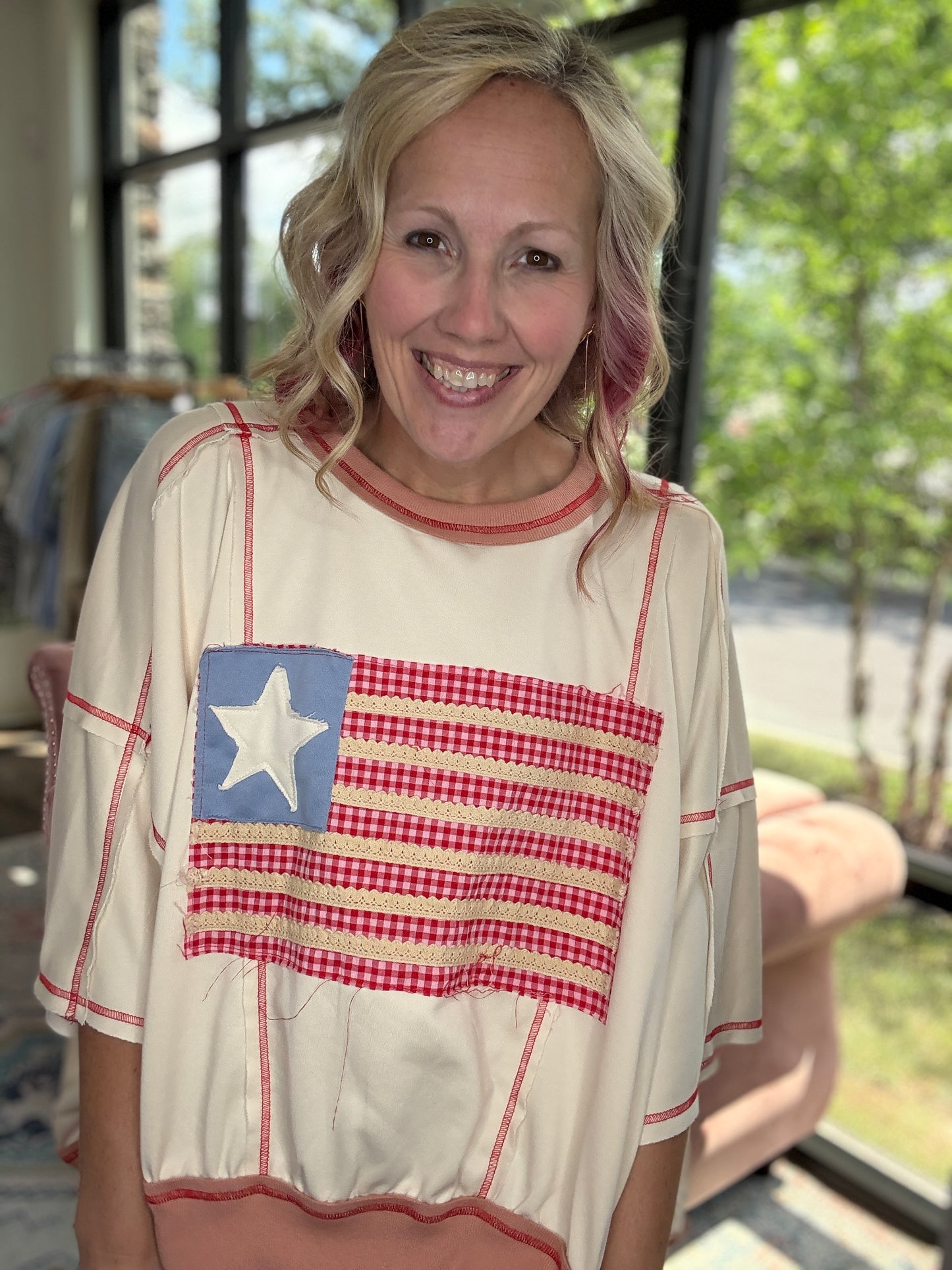 Stars & Stitch Top