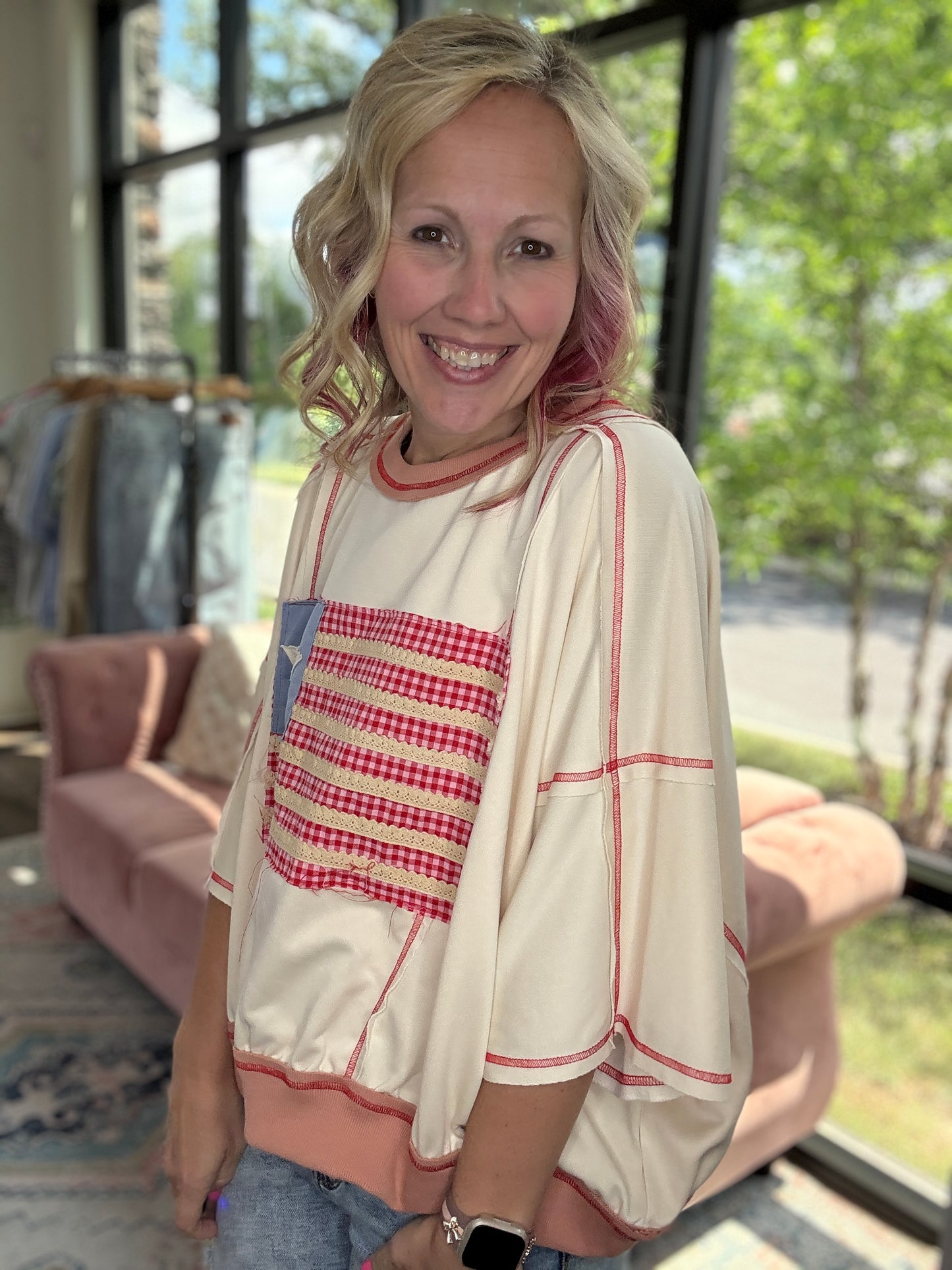 Stars & Stitch Top