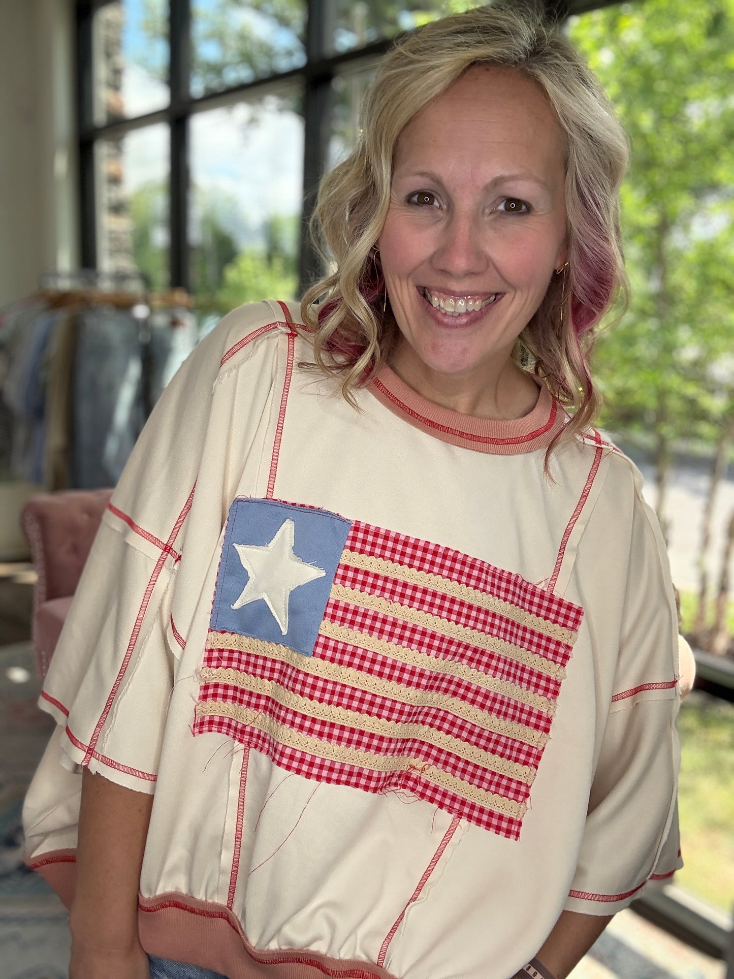Stars & Stitch Top