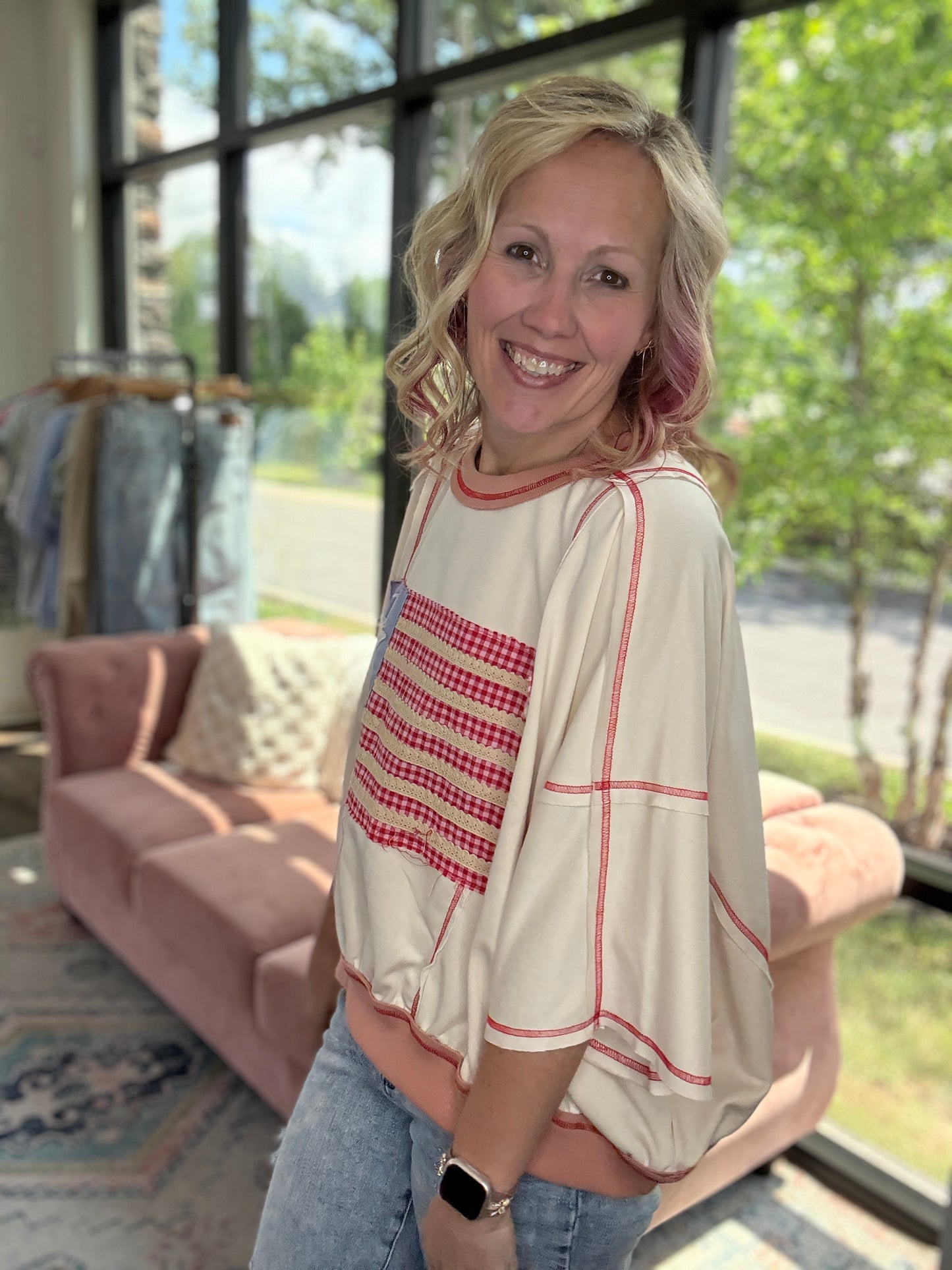 Stars & Stitch Top