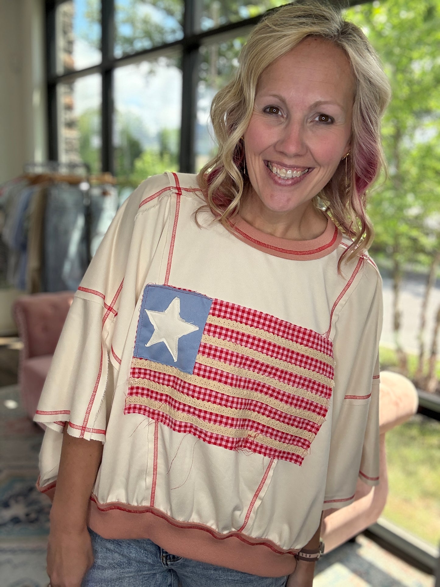 Stars & Stitch Top