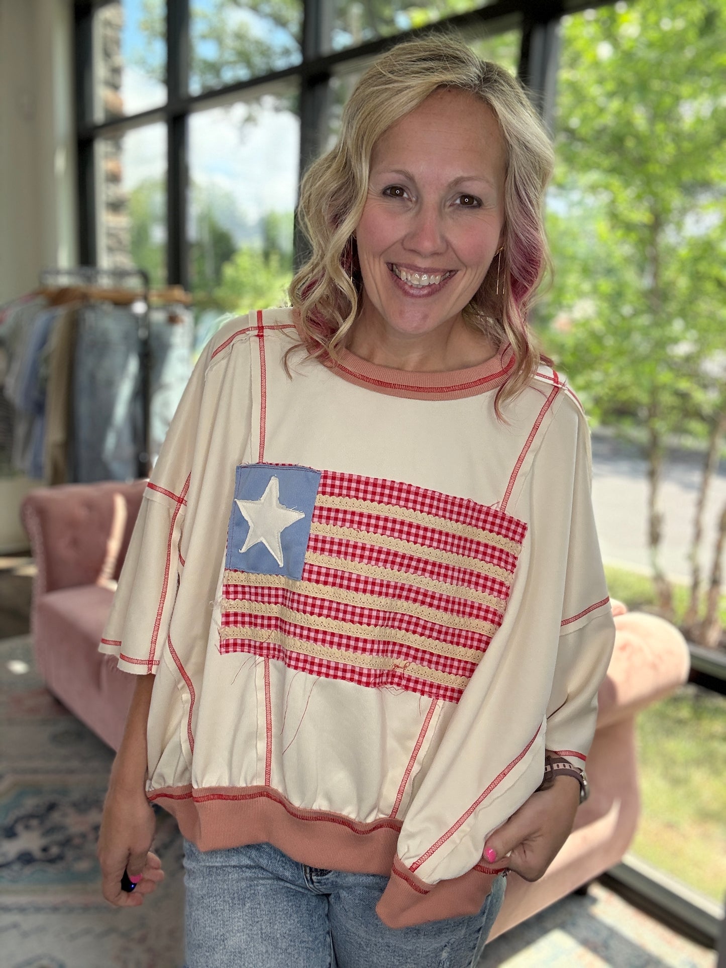 Stars & Stitch Top