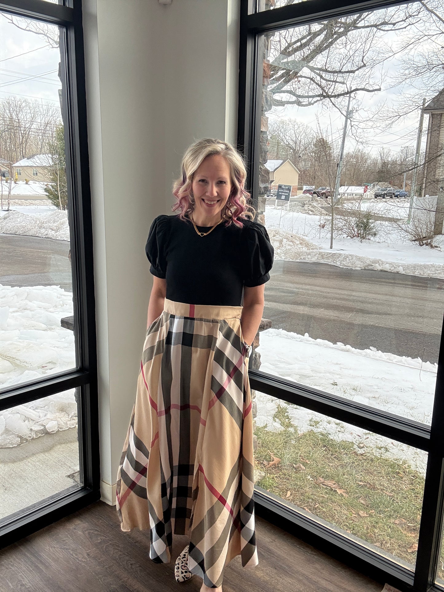 Plaid Authority Dress