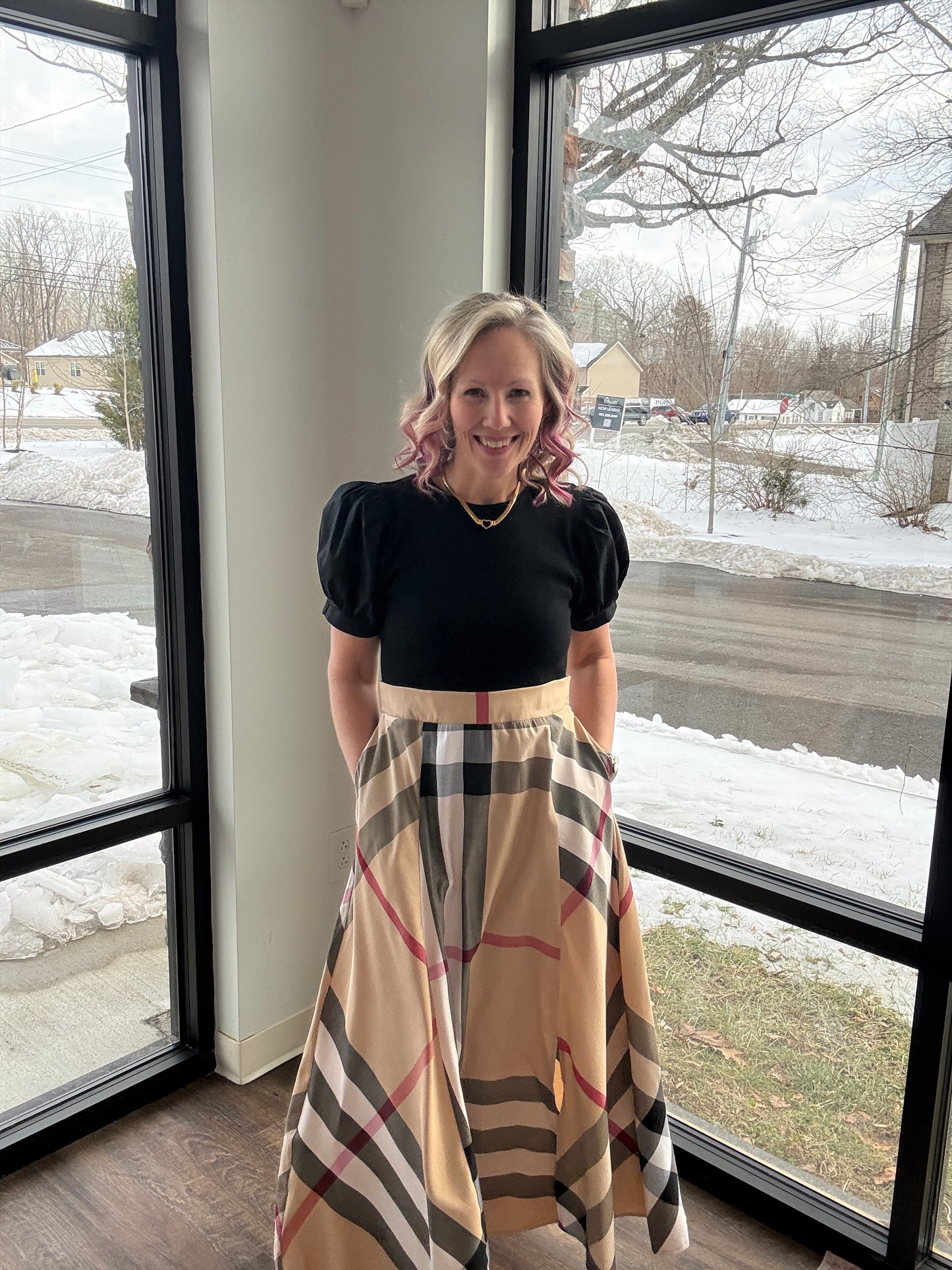 Plaid Authority Dress