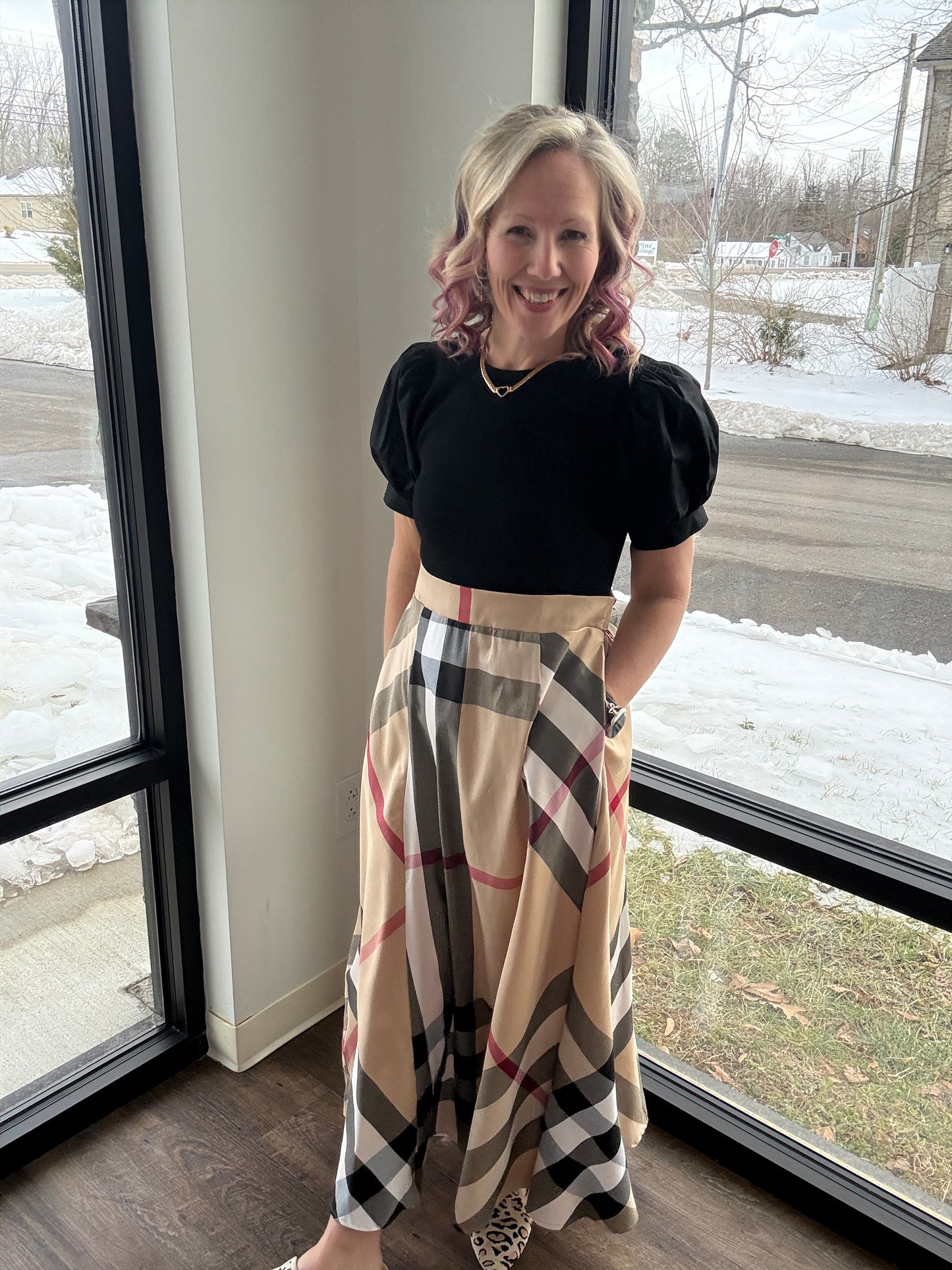 Plaid Authority Dress