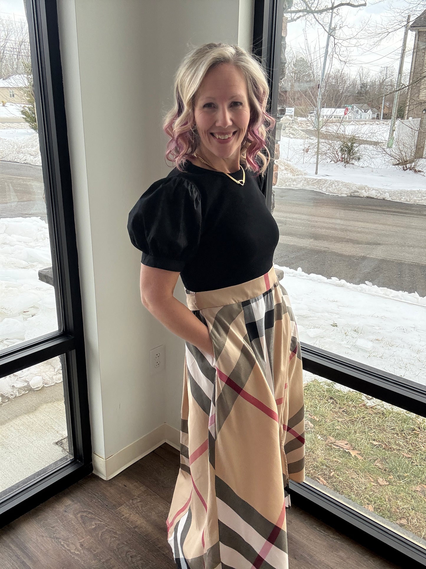 Plaid Authority Dress