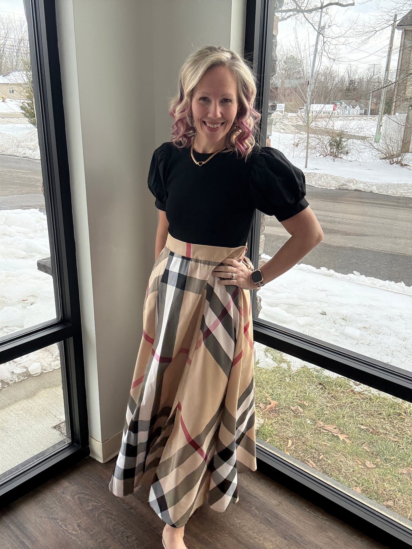 Plaid Authority Dress