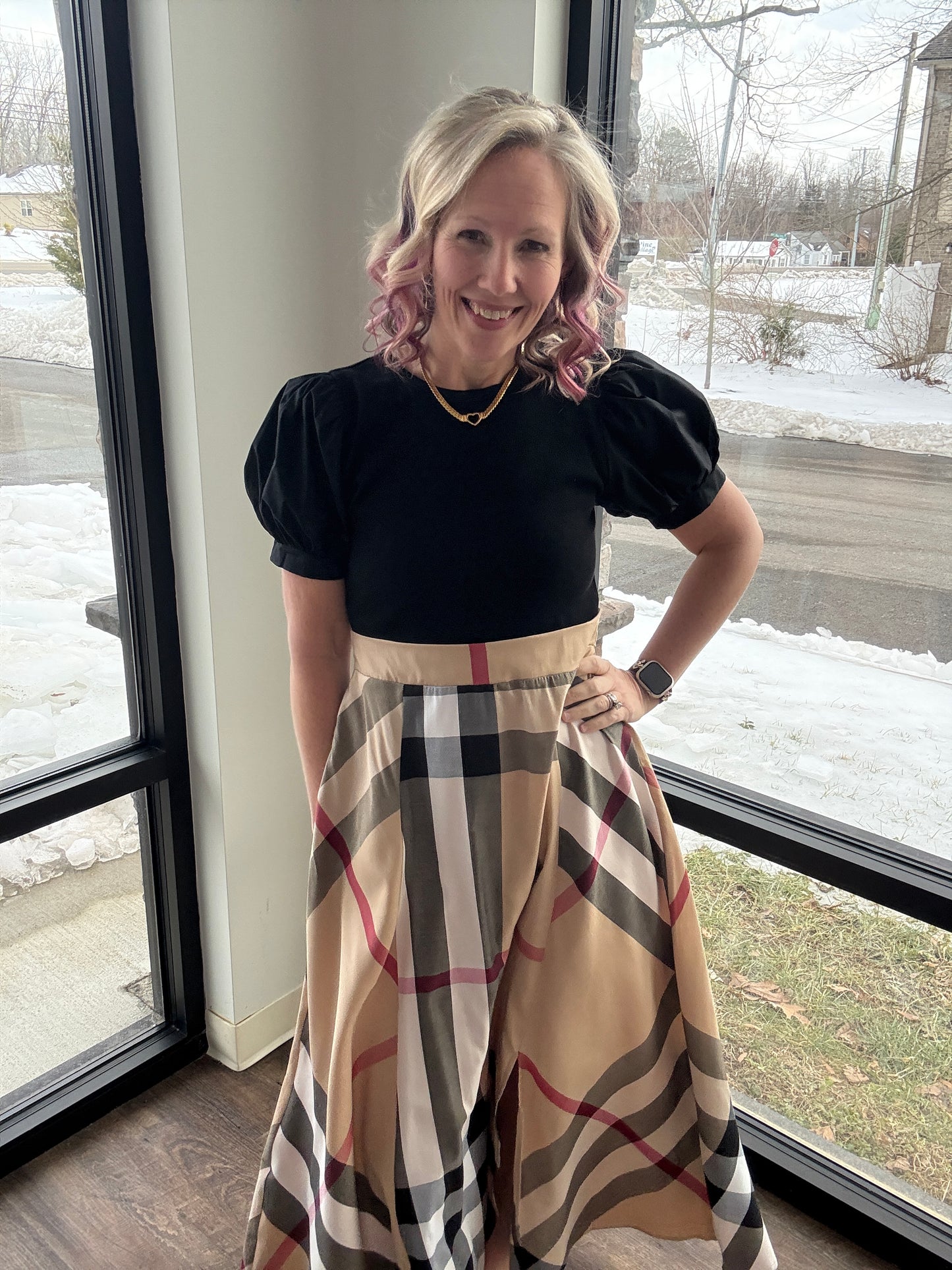 Plaid Authority Dress