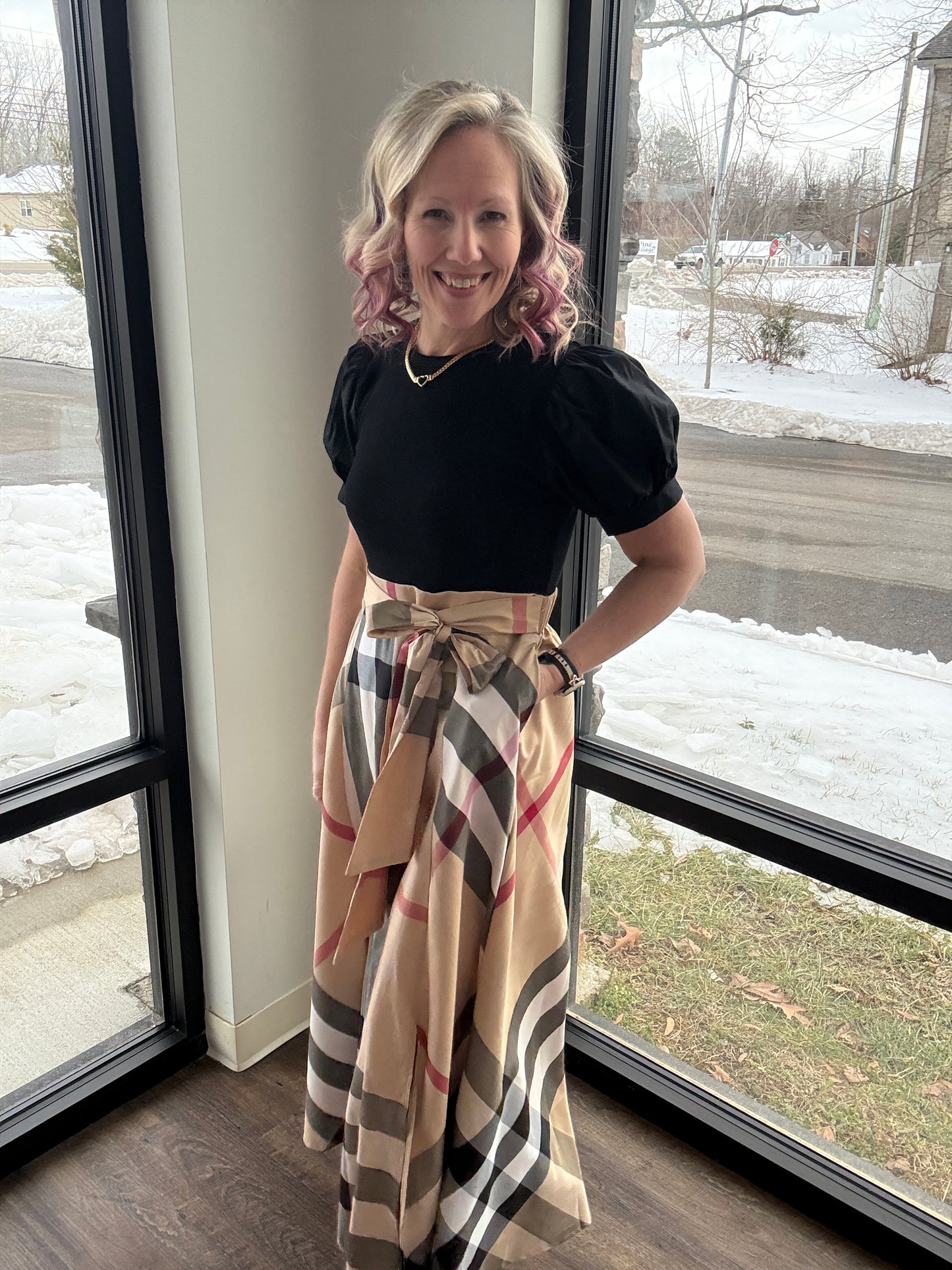 Plaid Authority Dress