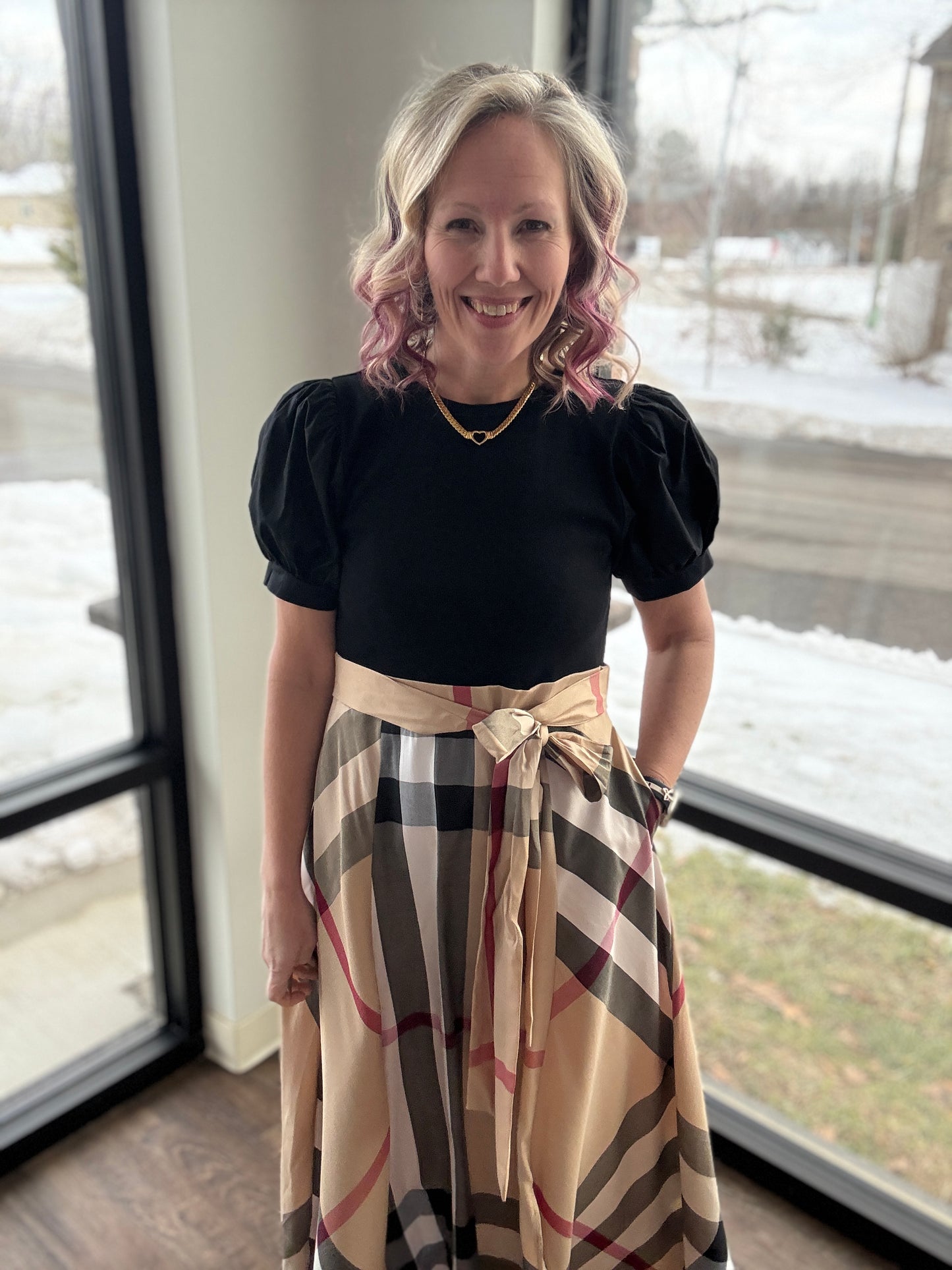 Plaid Authority Dress