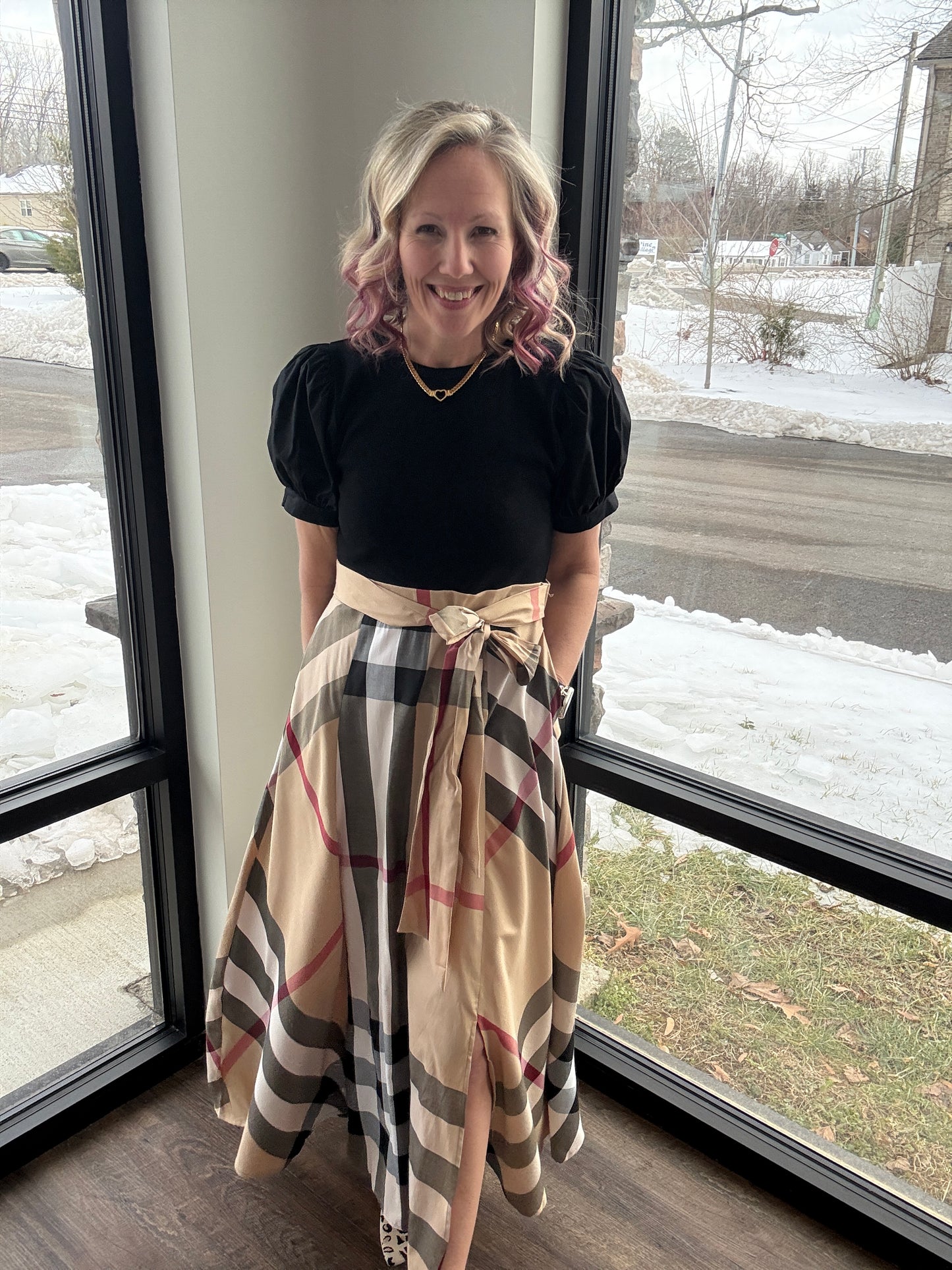 Plaid Authority Dress