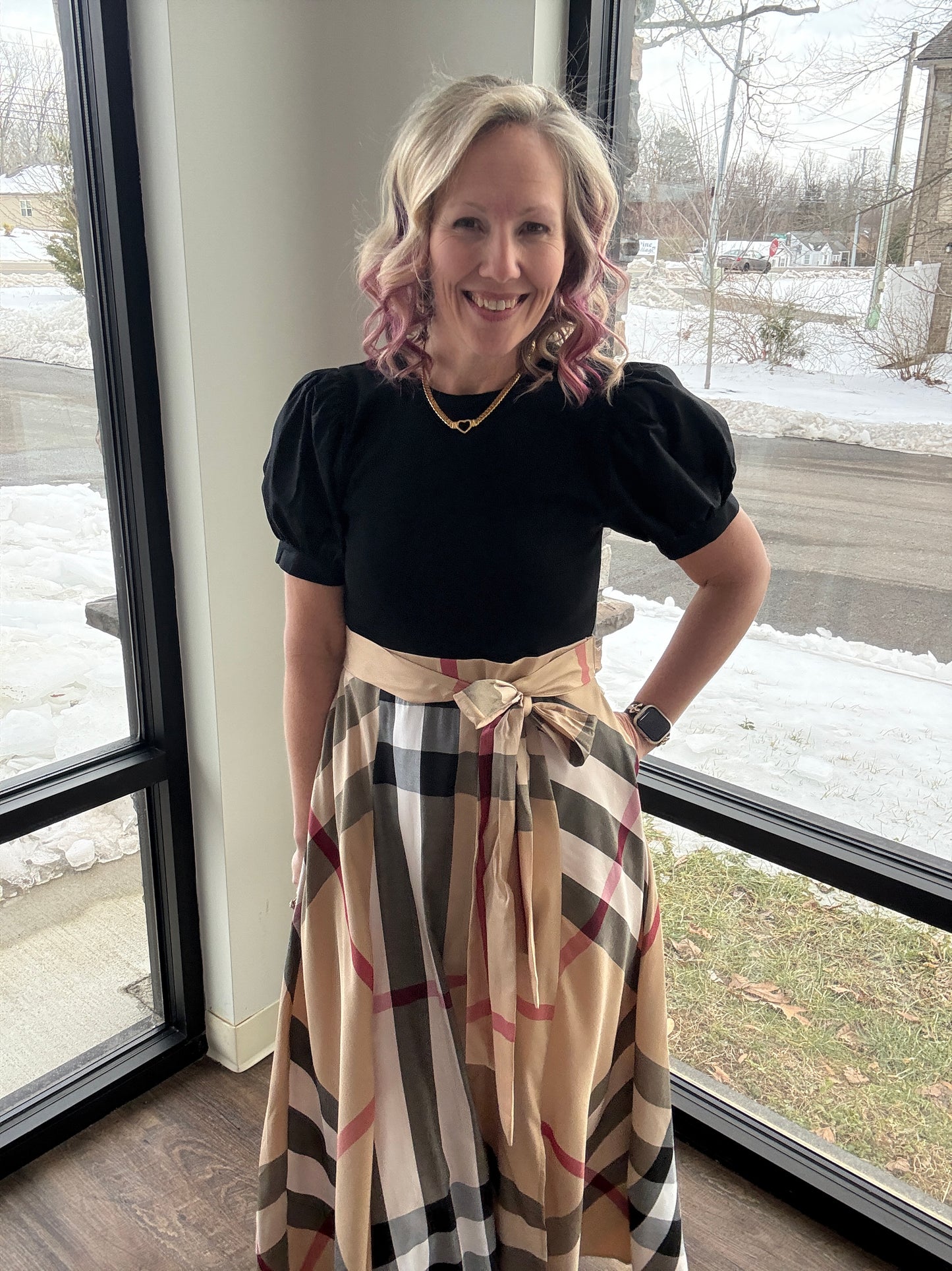 Plaid Authority Dress