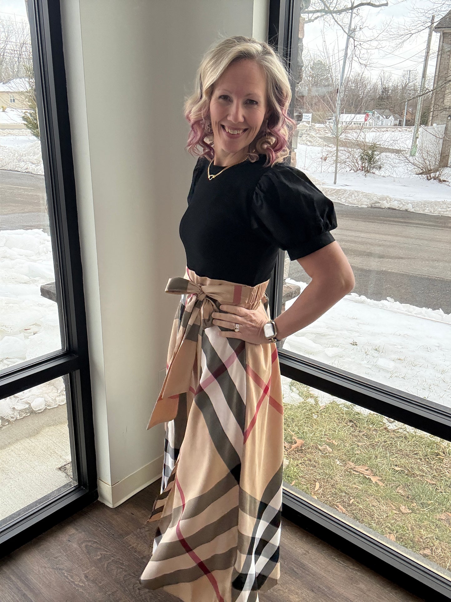 Plaid Authority Dress