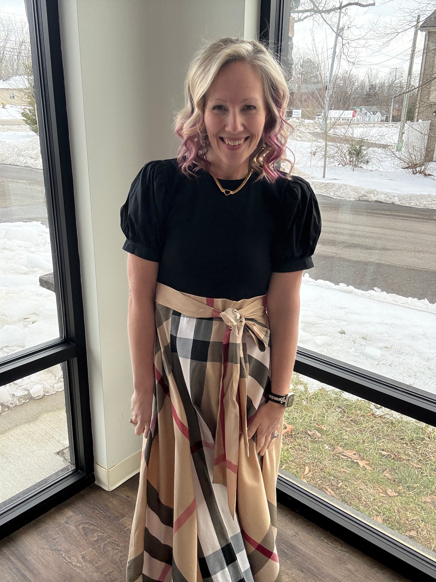 Plaid Authority Dress