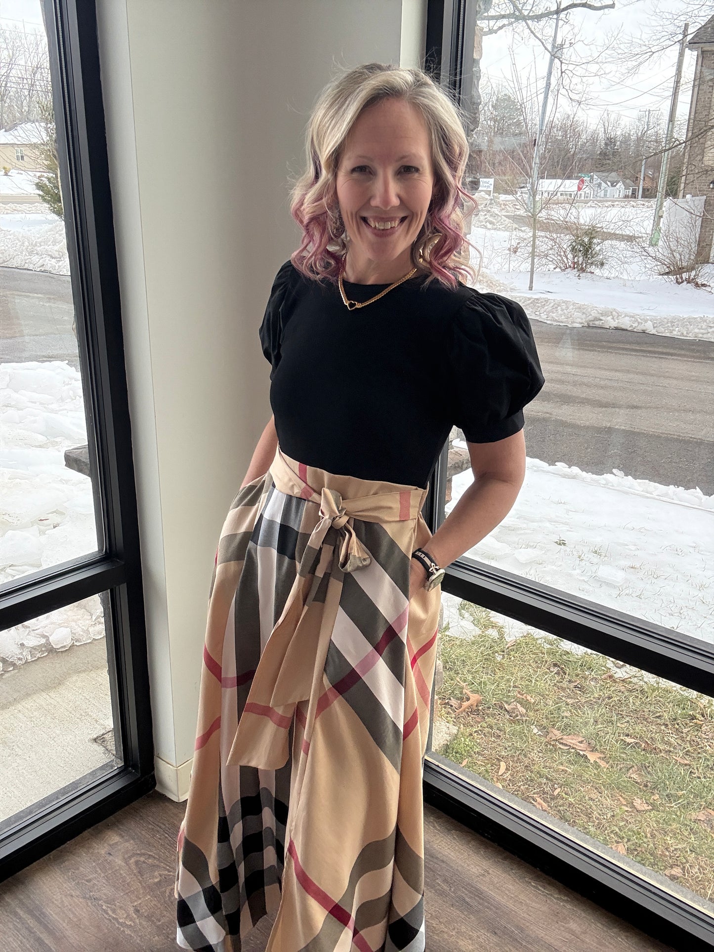 Plaid Authority Dress