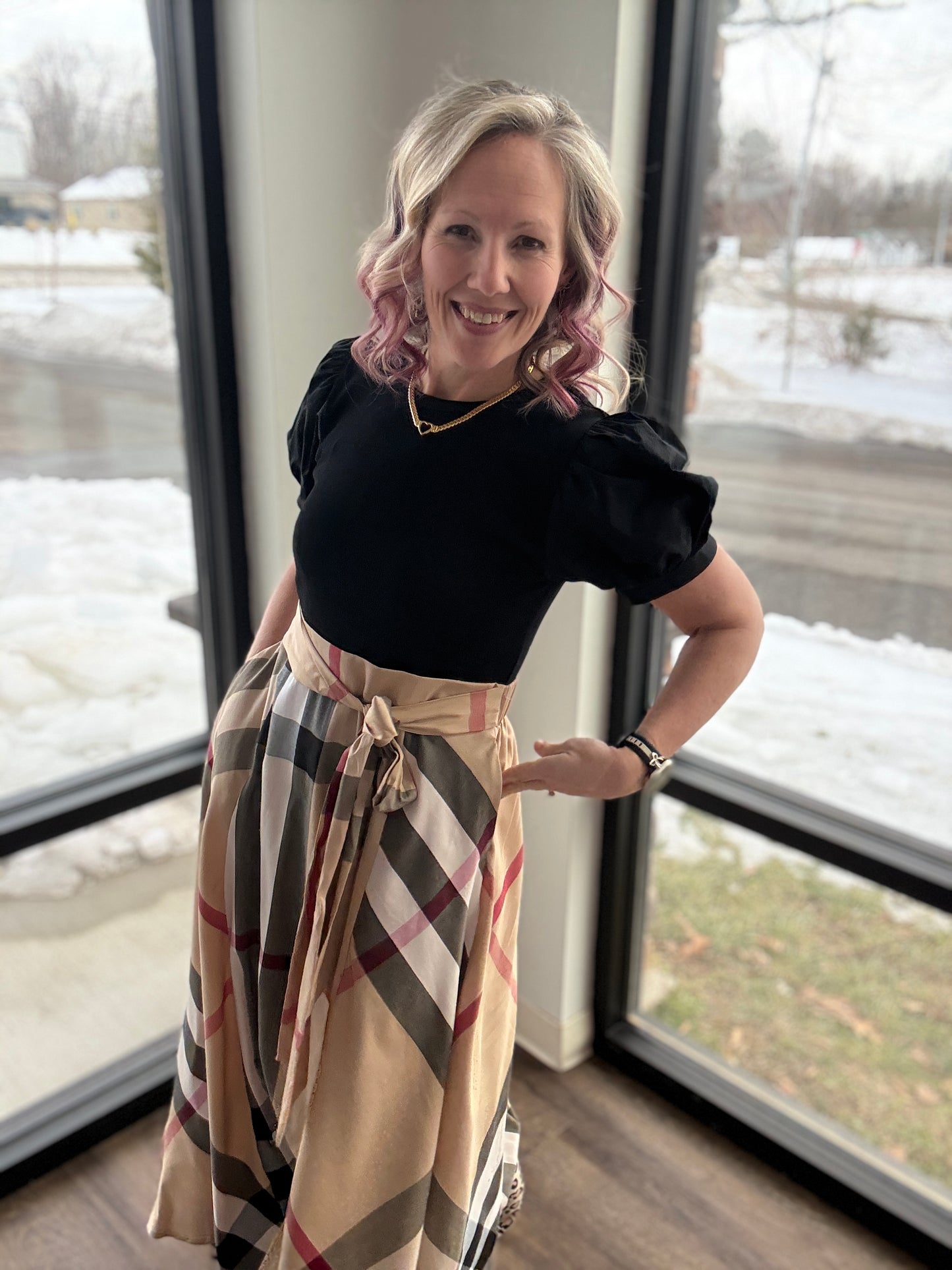 Plaid Authority Dress