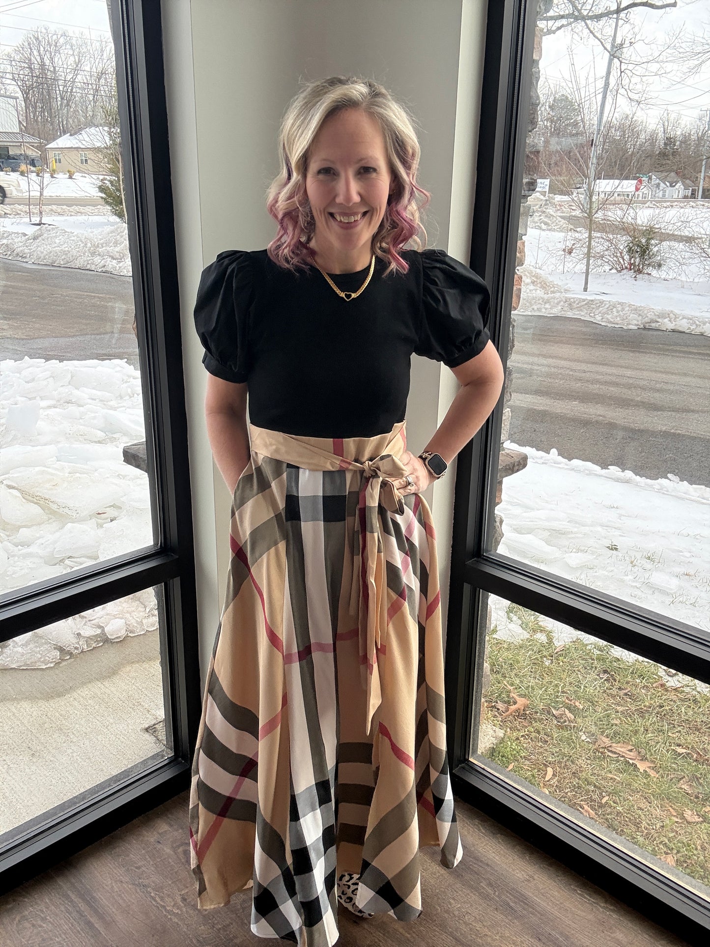 Plaid Authority Dress