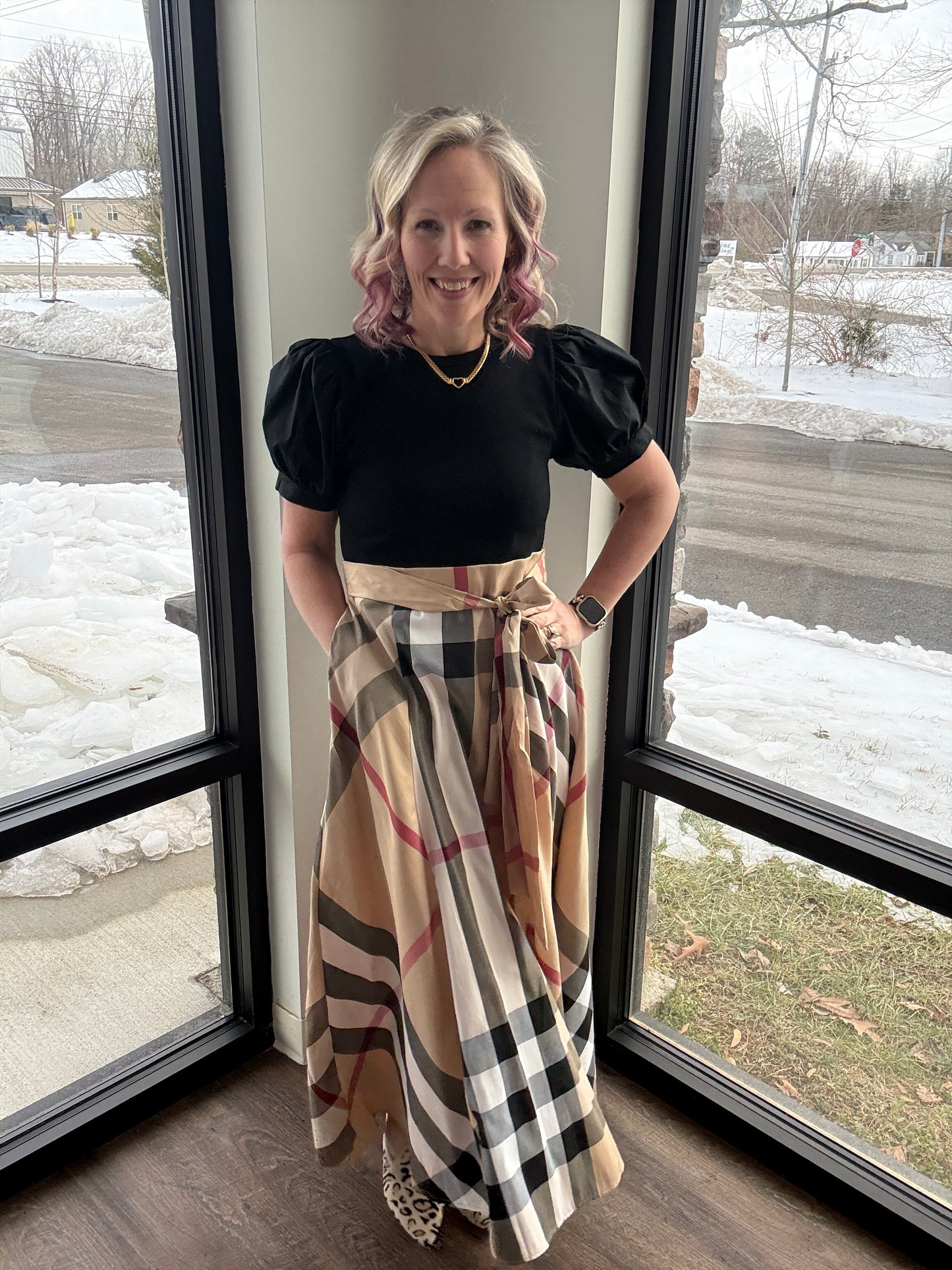 Plaid Authority Dress