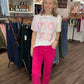 Pop Of Pink Denim