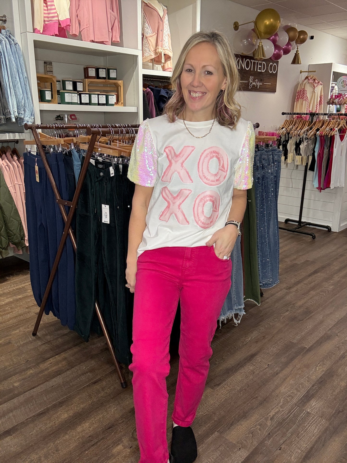 Pop Of Pink Denim