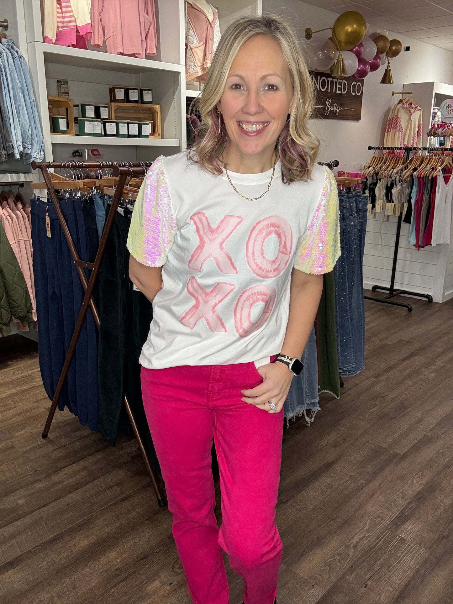 Pop Of Pink Denim